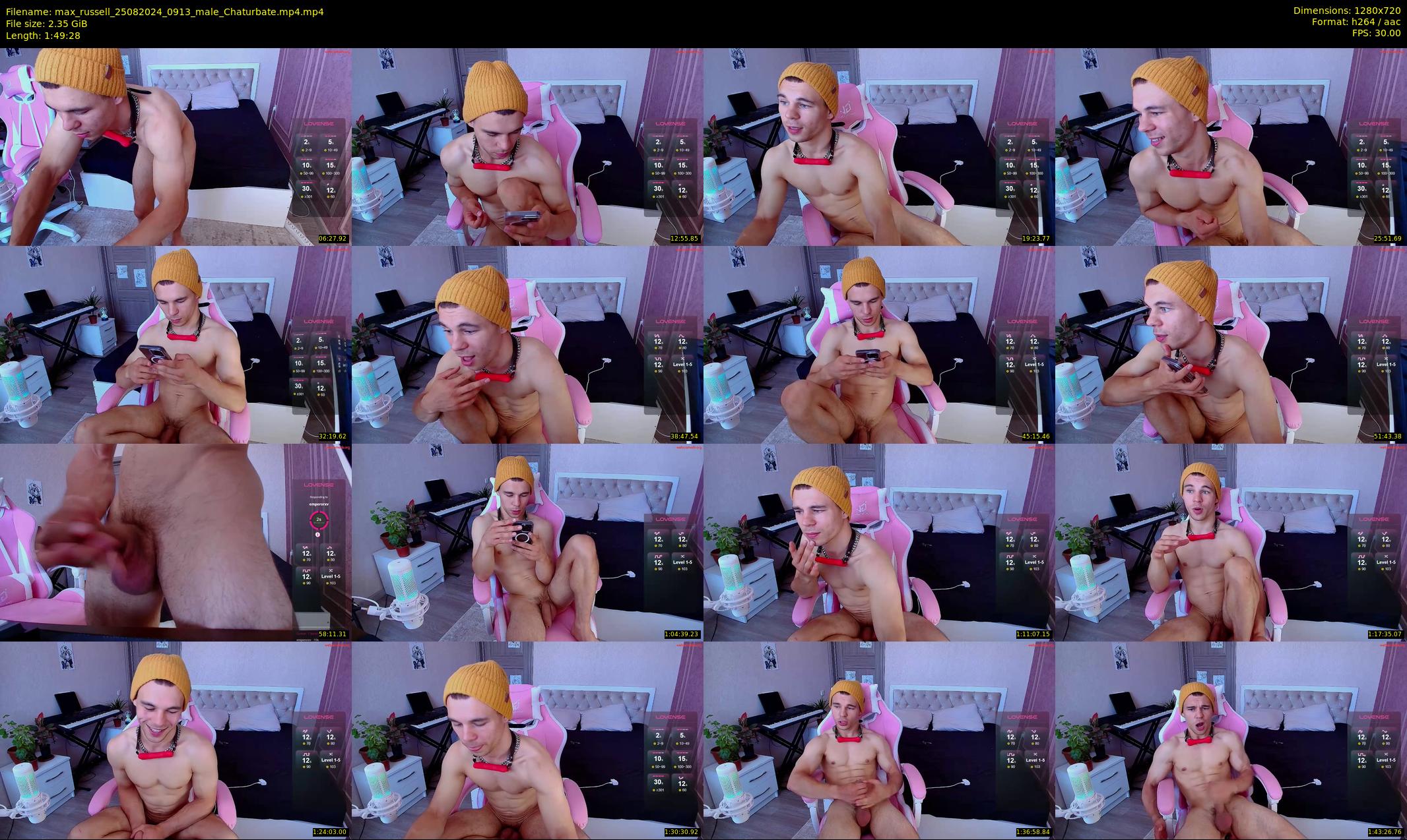 max_russell — 110 minute Chaturbate male cam show recording, 720p, Aug 25, 2024