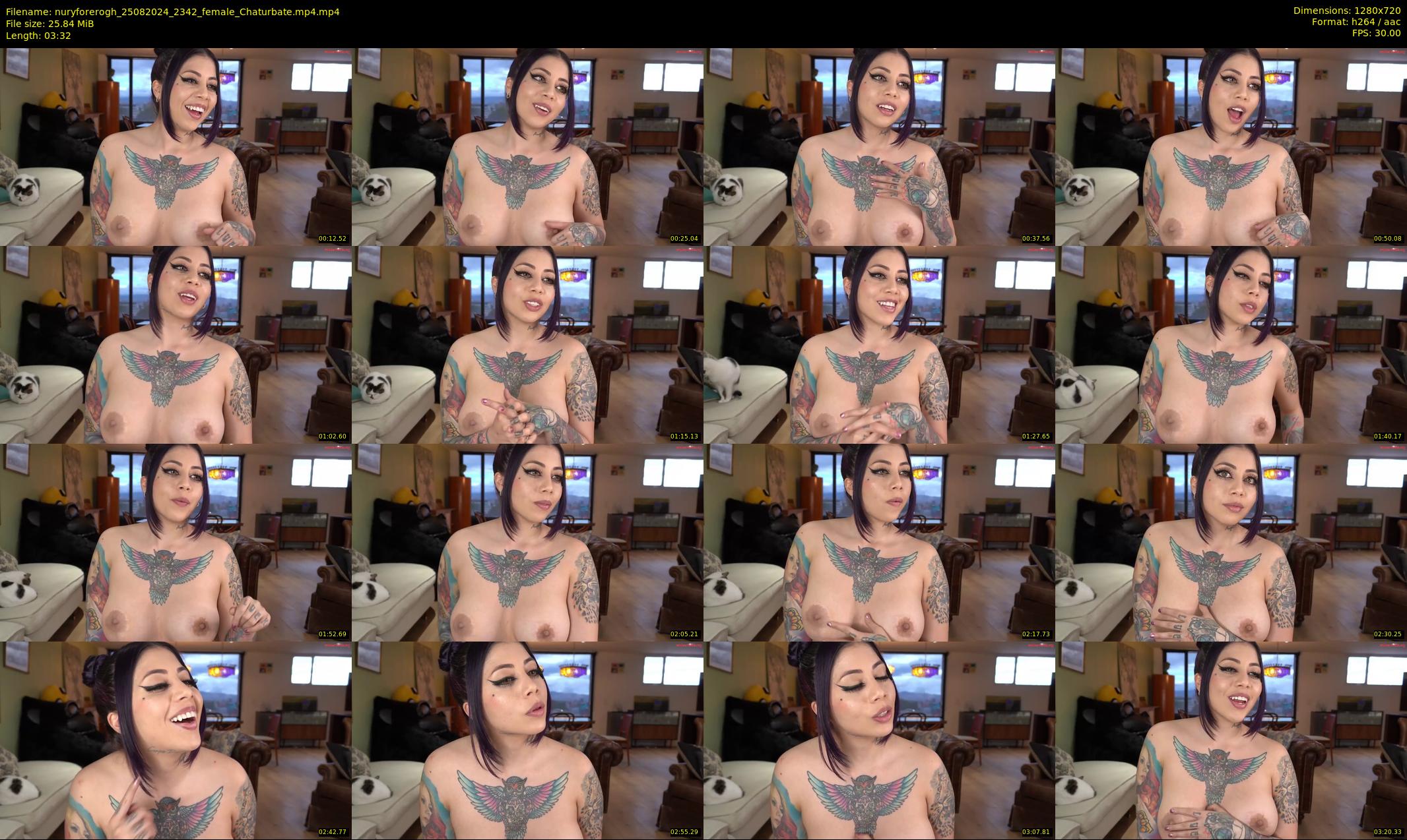 nuryforerogh — 4 minute Chaturbate female cam show recording, 720p, Aug 25, 2024