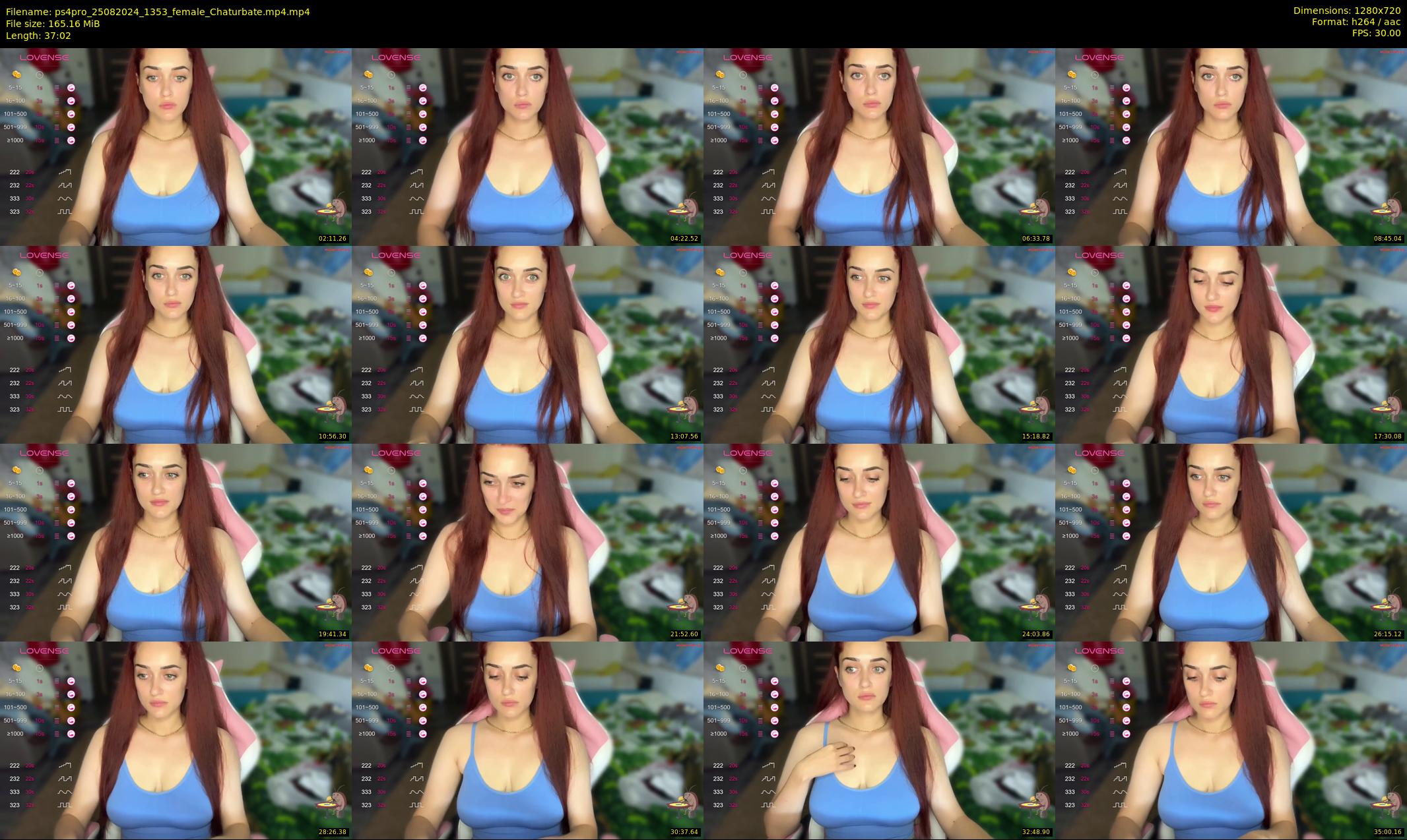 ps4pro — 38 minute Chaturbate female cam show recording, 720p, Aug 25, 2024