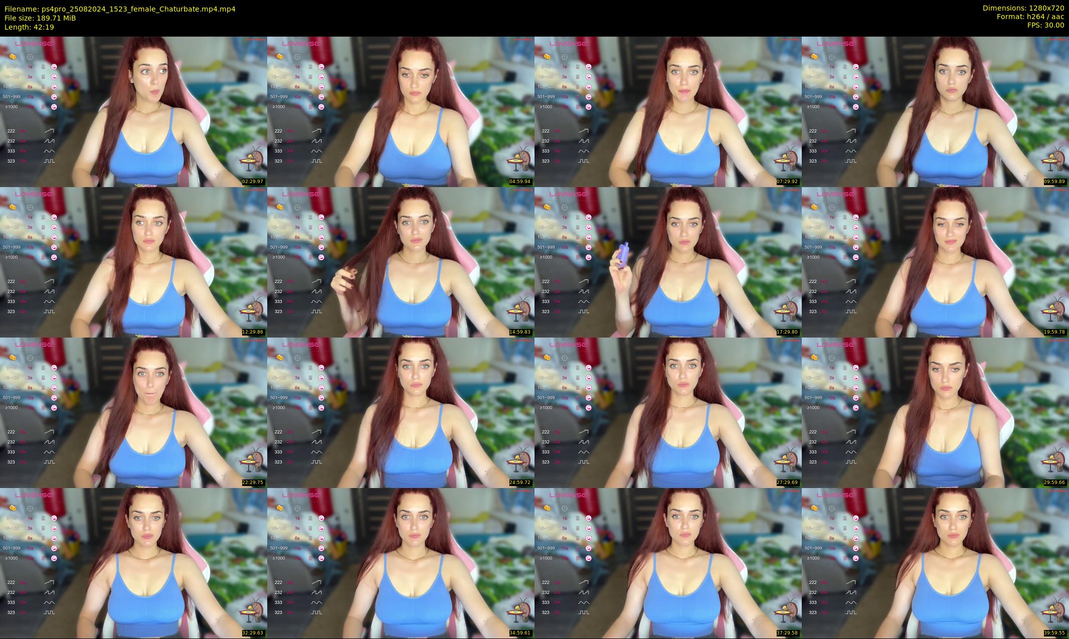 ps4pro — 43 minute Chaturbate female cam show recording, 720p, Aug 25, 2024