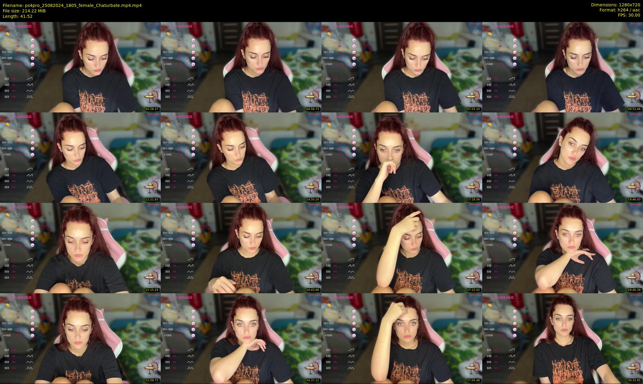 ps4pro — 42 minute Chaturbate female cam show recording, 720p, Aug 25, 2024