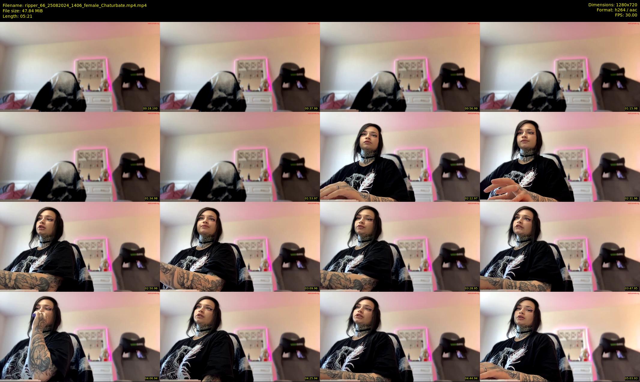 ripper_66 — 6 minute Chaturbate female cam show recording, 720p, Aug 25, 2024