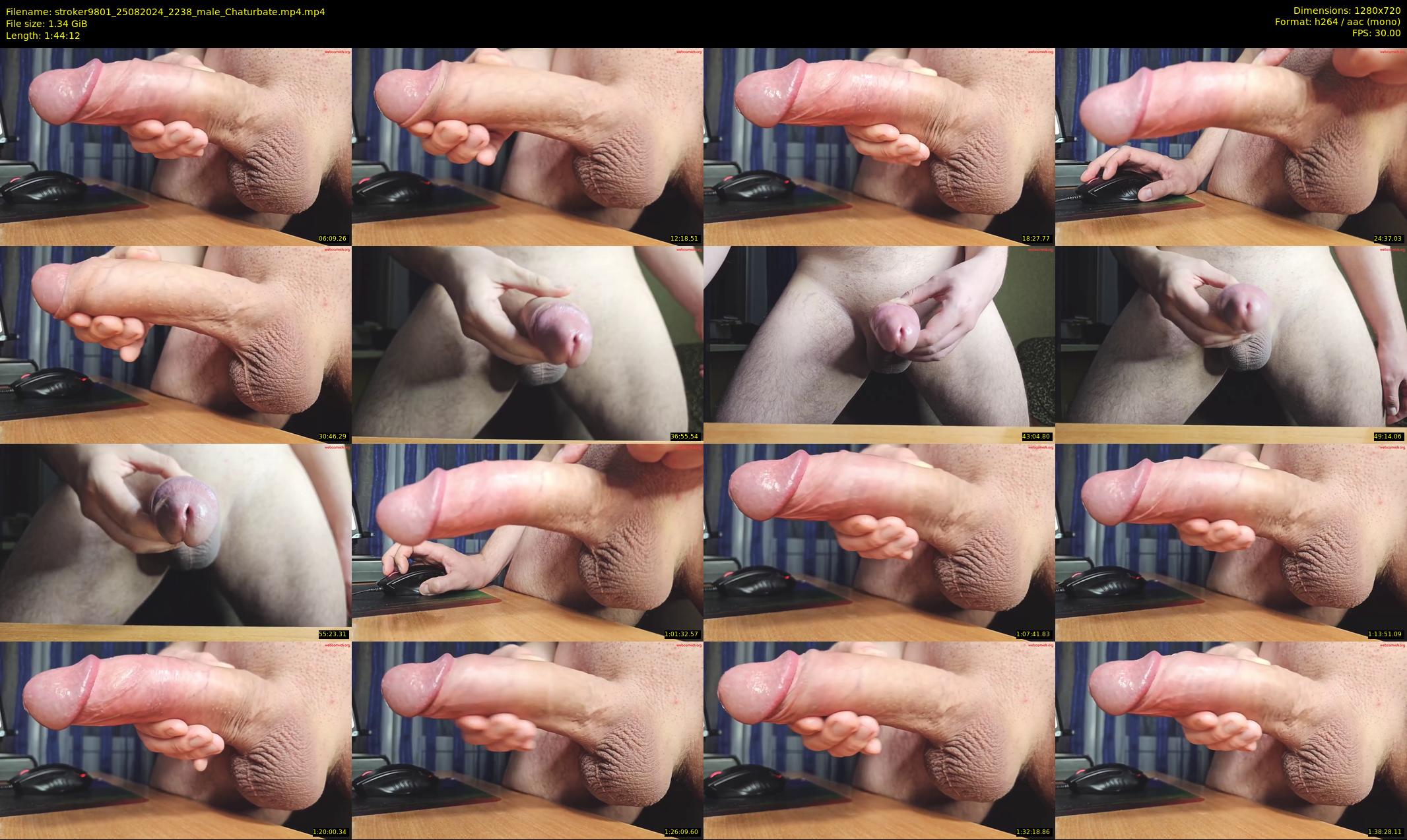stroker9801 — 105 minute Chaturbate male cam show recording, 720p, Aug 25, 2024