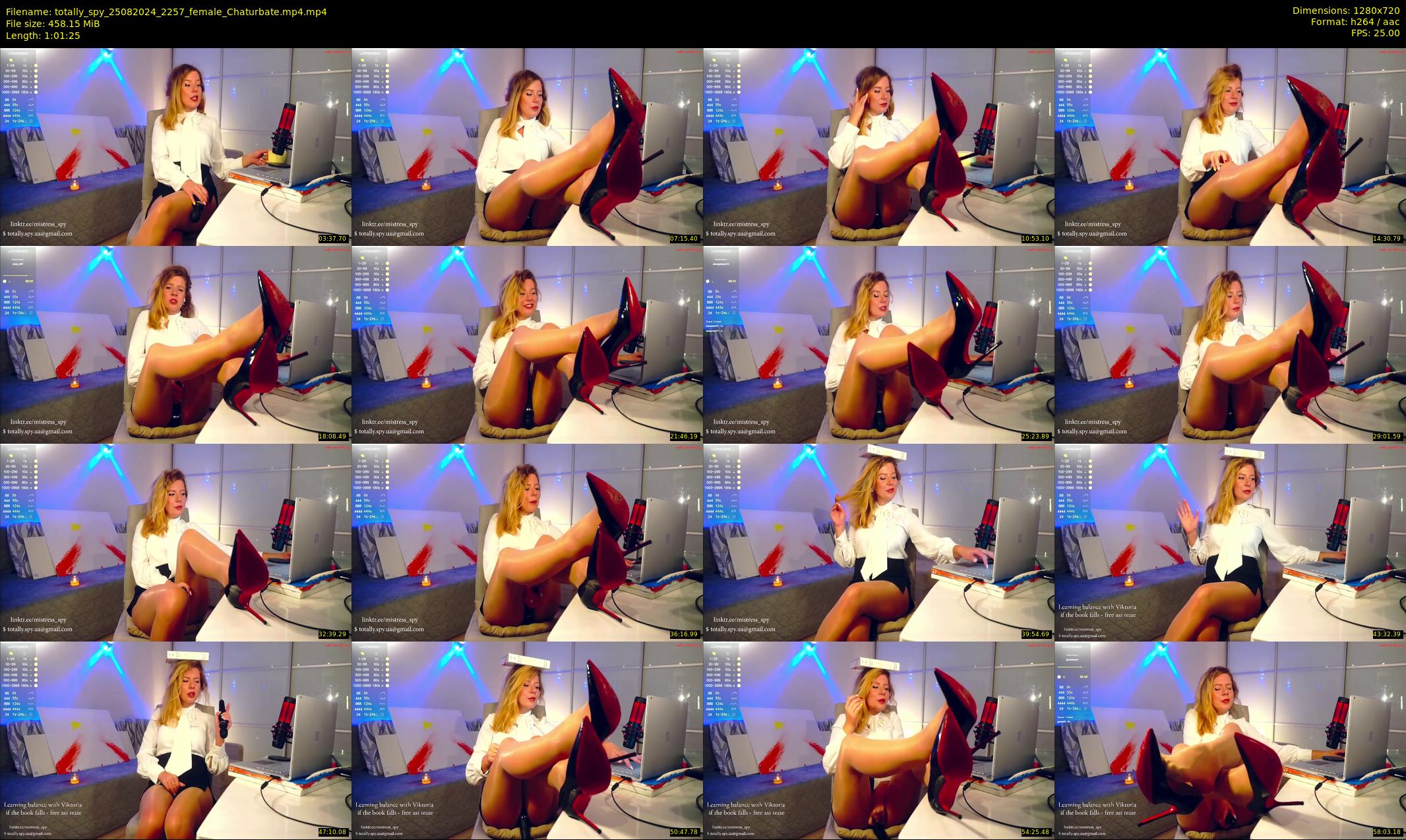 totally_spy — 62 minute Chaturbate female cam show recording, 720p, Aug 25, 2024