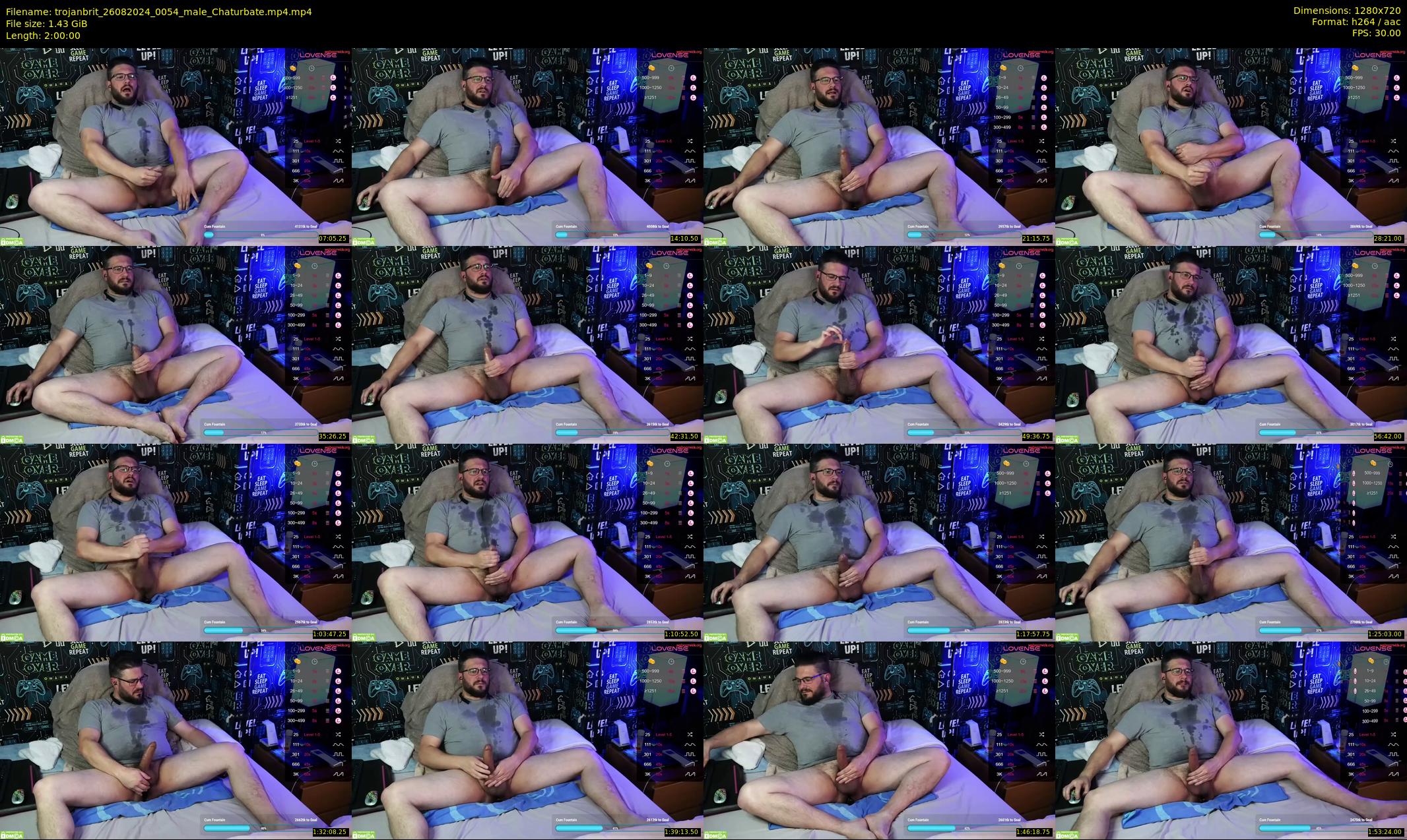 trojanbrit — 120 minute Chaturbate male cam show recording, 720p, Aug 26, 2024