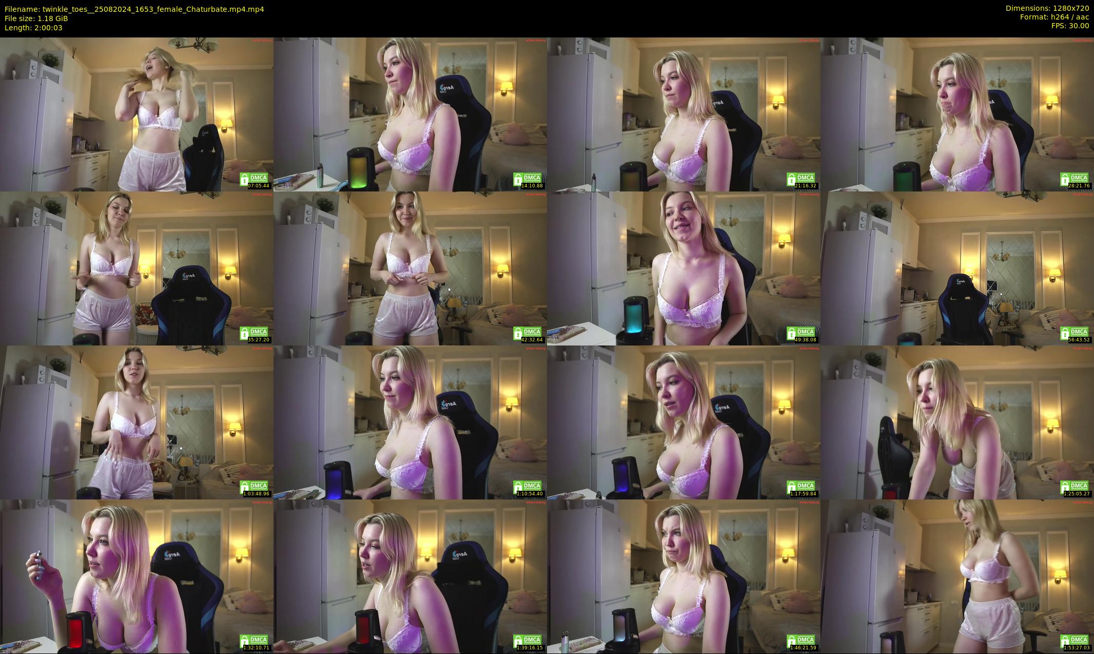 twinkle_toes_ — 121 minute Chaturbate female cam show recording, 720p, Aug 25, 2024