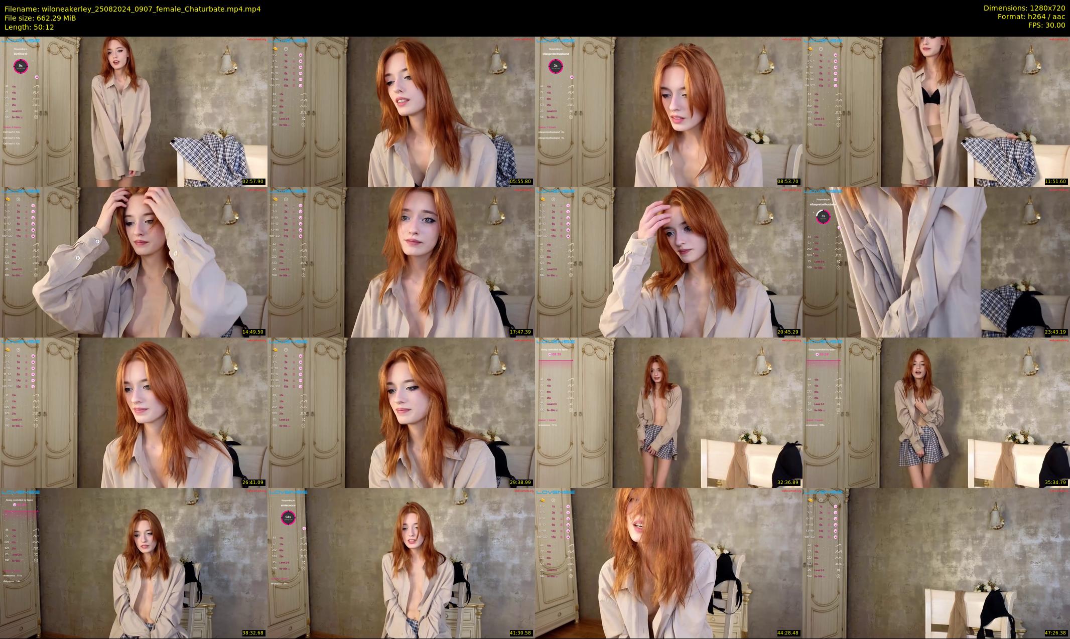 wiloneakerley — 51 minute Chaturbate female cam show recording, 720p, Aug 25, 2024
