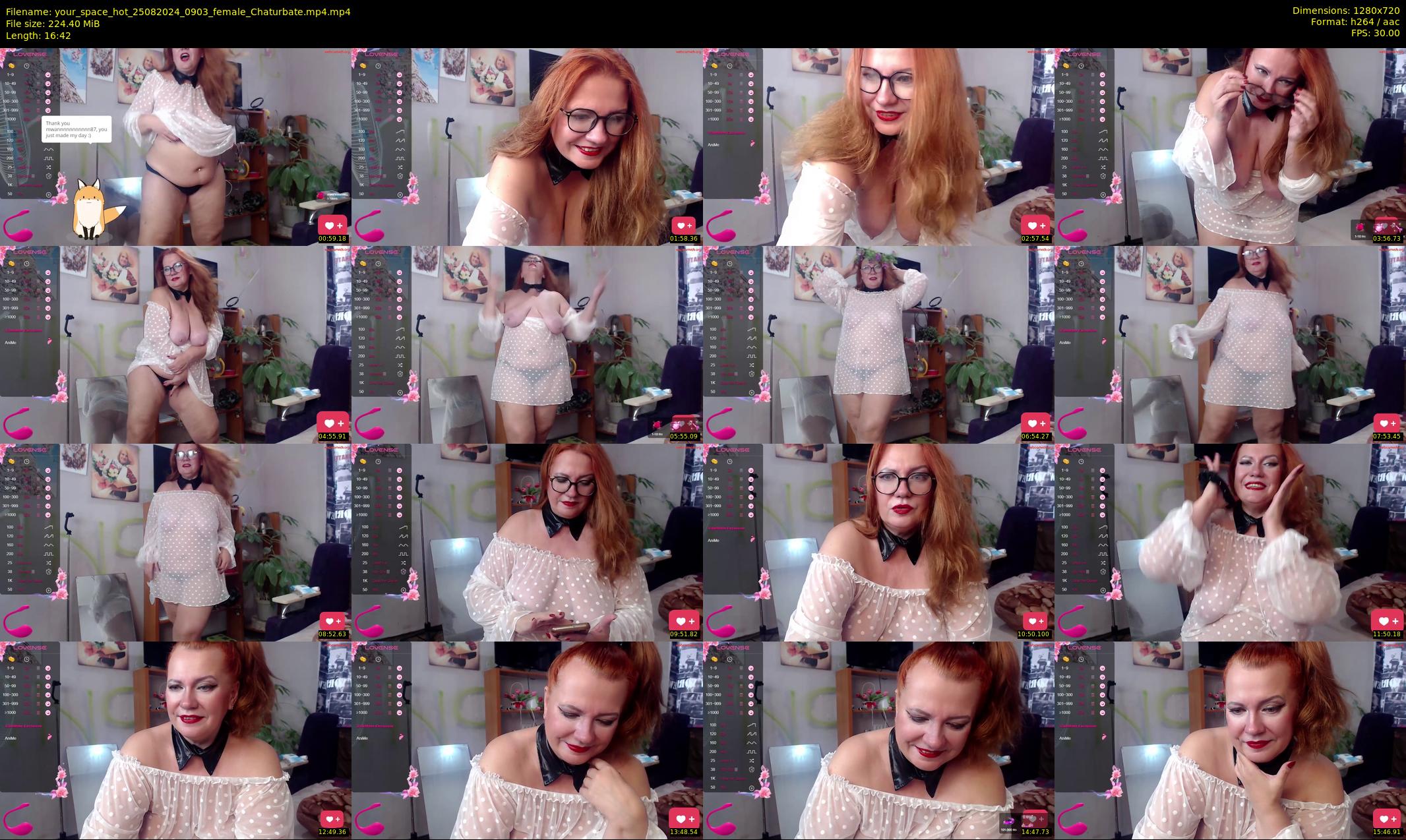 your_space_hot — 17 minute Chaturbate female cam show recording, 720p, Aug 25, 2024
