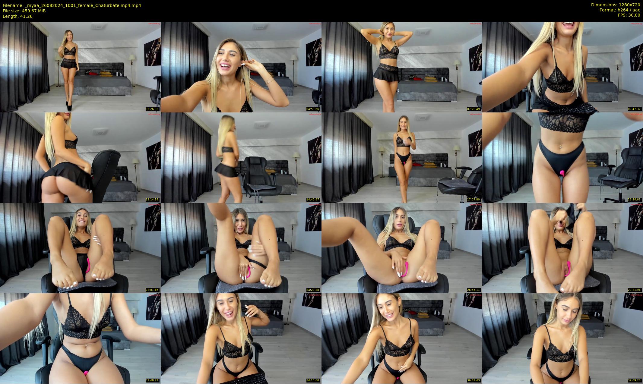_myaa — 42 minute Chaturbate female cam show recording, 720p, Aug 26, 2024