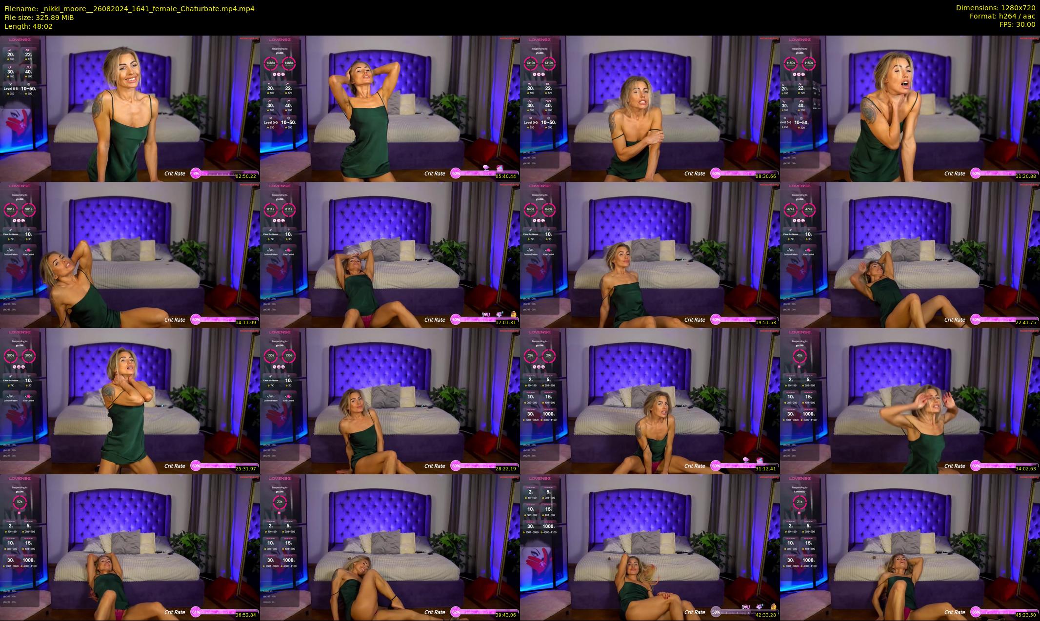 _nikki_moore_ — 49 minute Chaturbate female cam show recording, 720p, Aug 26, 2024