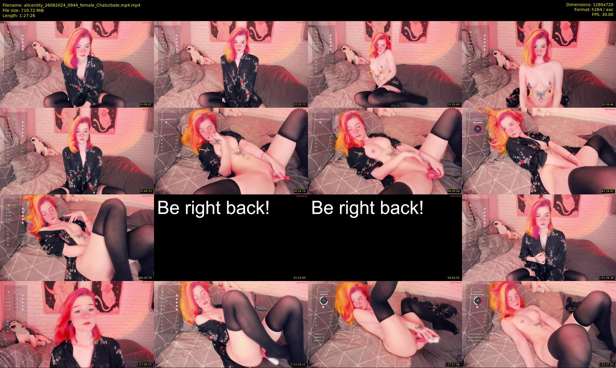 alicentity — 88 minute Chaturbate female cam show recording, 720p, Aug 26, 2024
