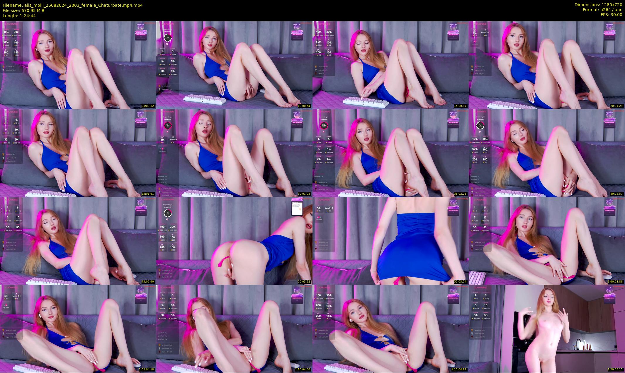 alis_molli — 85 minute Chaturbate female cam show recording, 720p, Aug 26, 2024