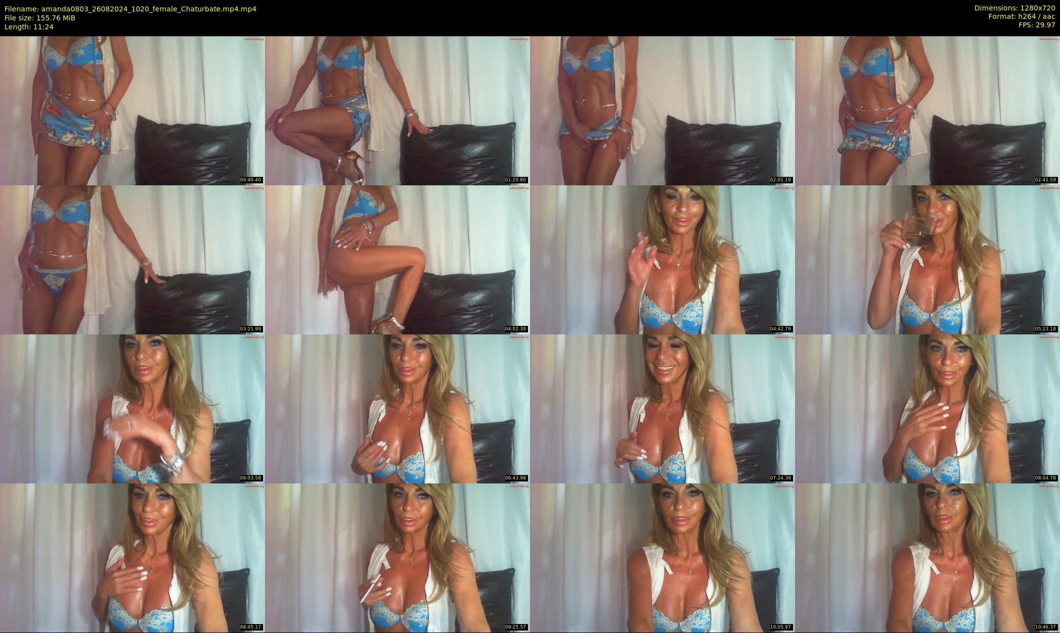 amanda0803 — 12 minute Chaturbate female cam show recording, 720p, Aug 26, 2024