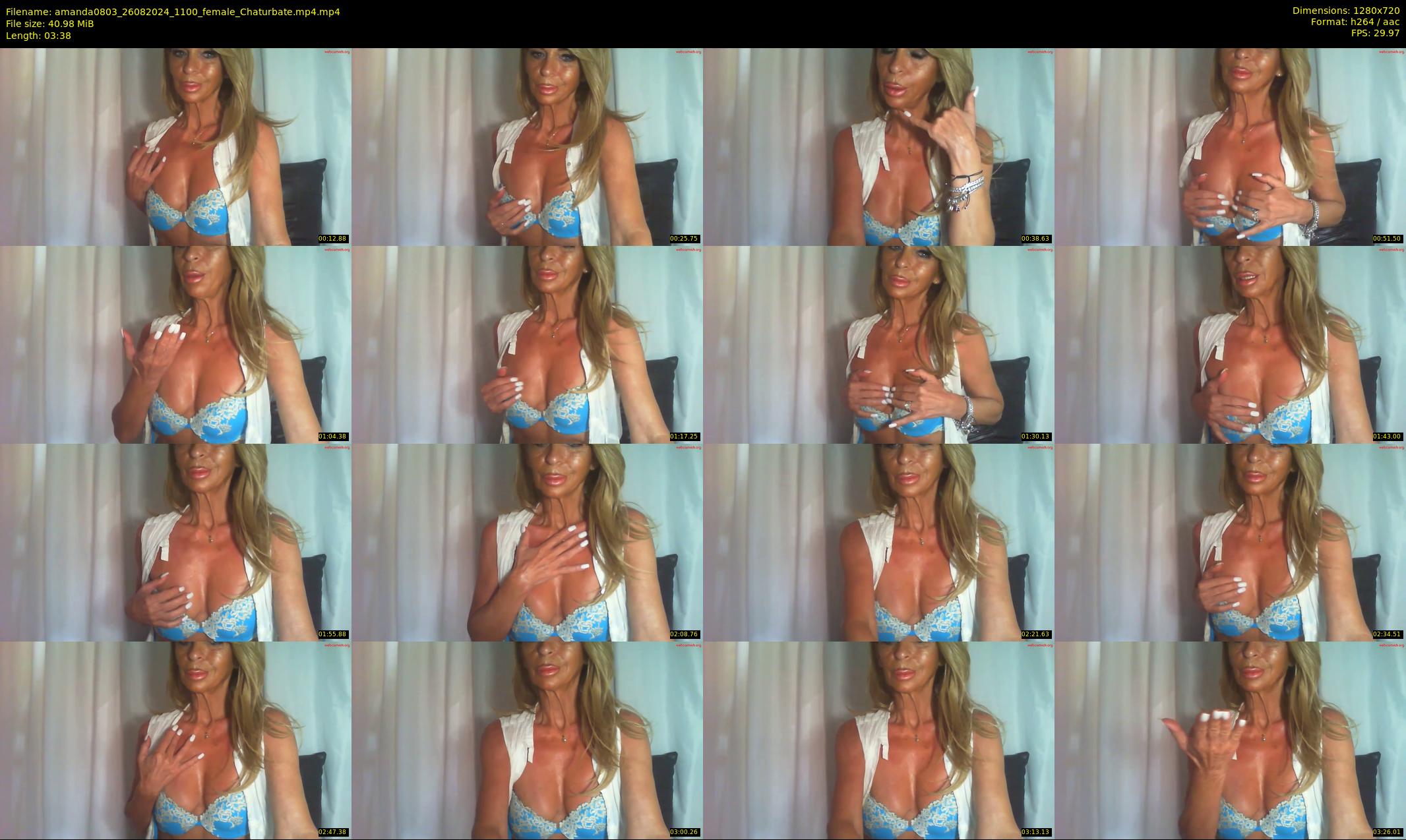 amanda0803 — 4 minute Chaturbate female cam show recording, 720p, Aug 26, 2024