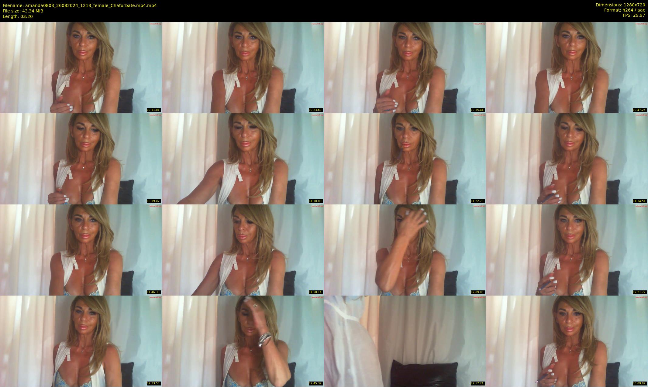 amanda0803 — 4 minute Chaturbate female cam show recording, 720p, Aug 26, 2024