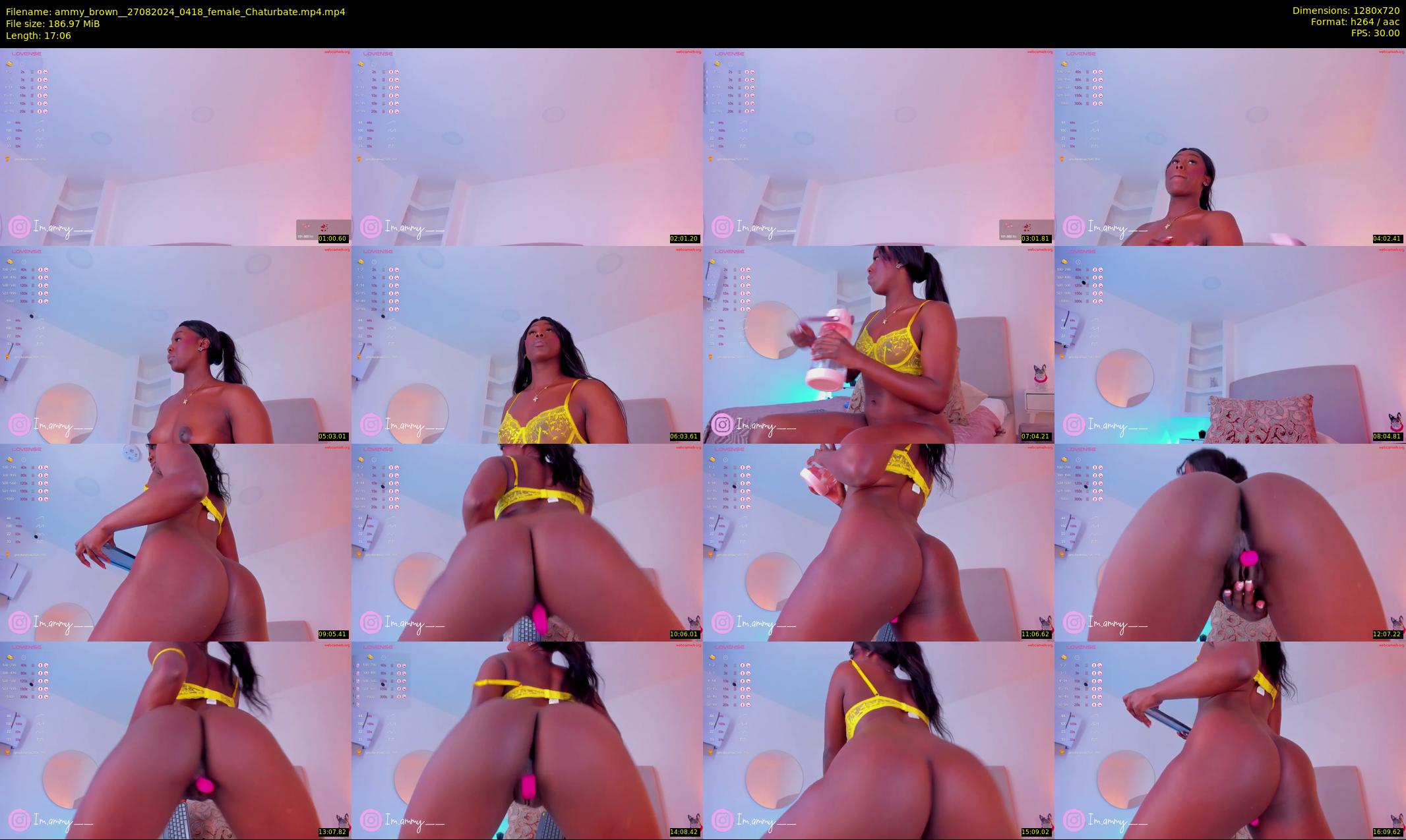 ammy_brown_ — 18 minute Chaturbate female cam show recording, 720p, Aug 27, 2024