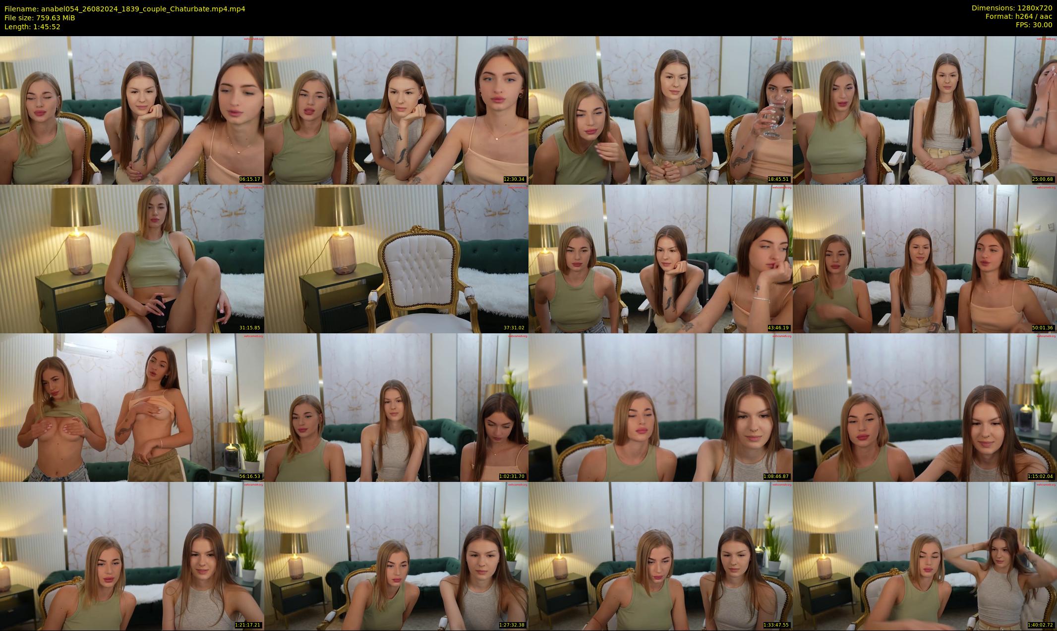 anabel054 — 106 minute Chaturbate female cam show recording, 720p, Aug 26, 2024