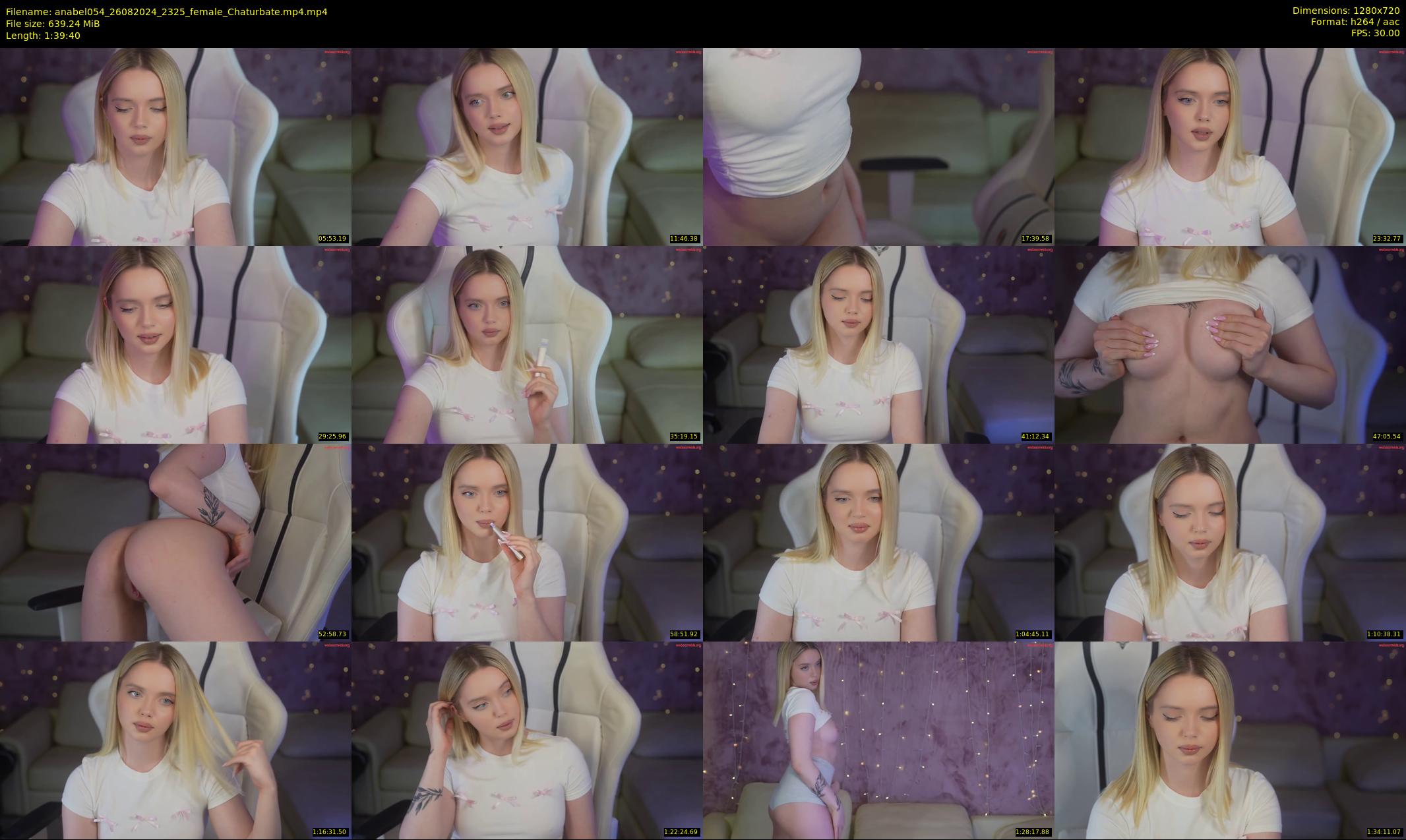 anabel054 — 100 minute Chaturbate female cam show recording, 720p, Aug 26, 2024