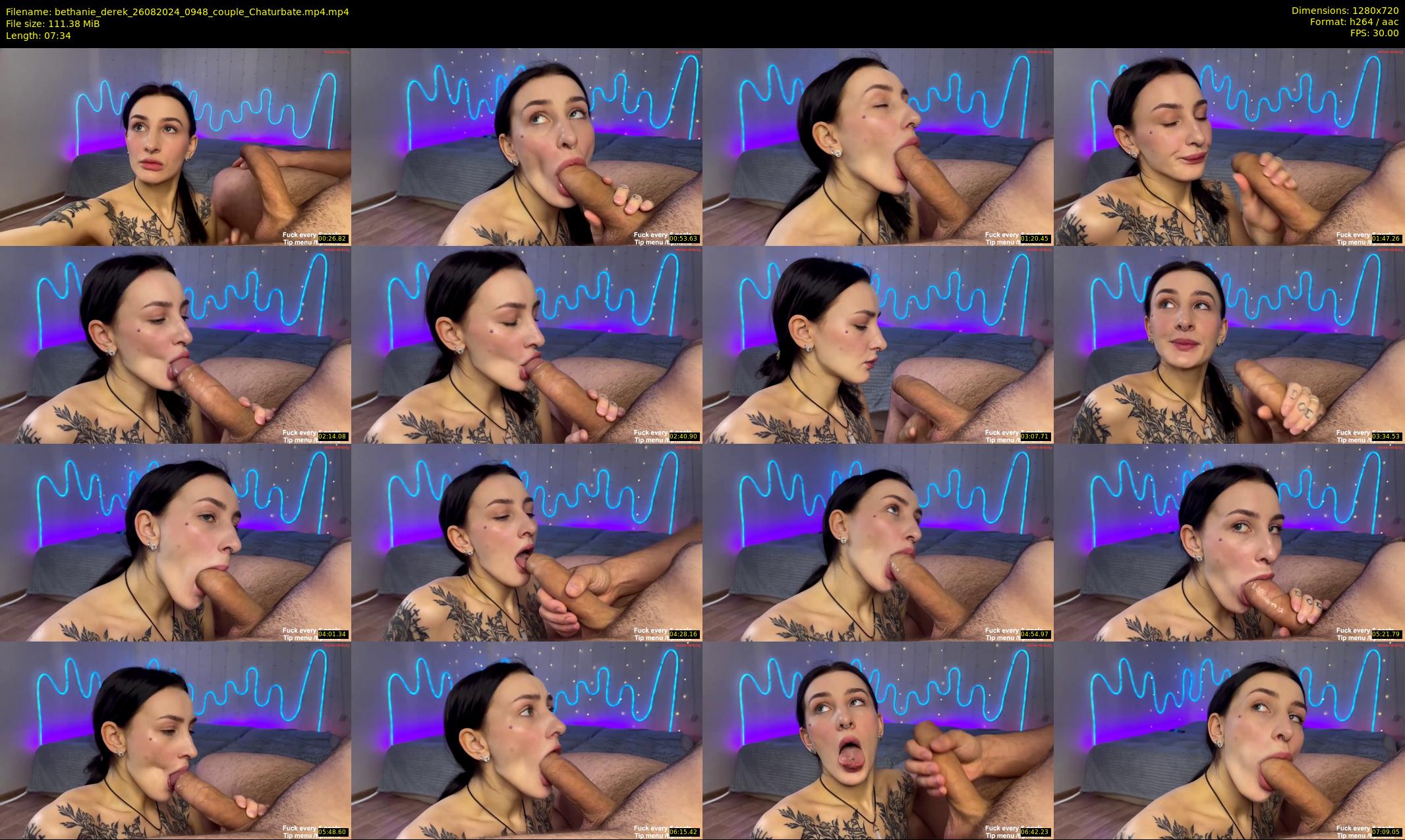 bethanie_derek — 8 minute Chaturbate couple cam show recording, 720p, Aug 26, 2024