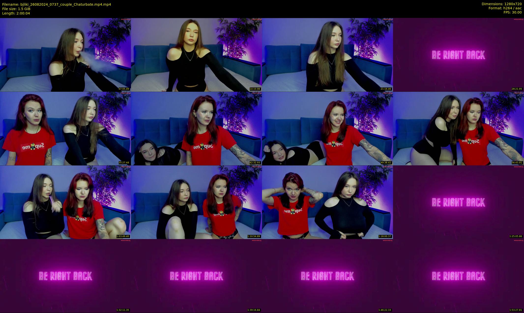 bjliki — 121 minute Chaturbate couple cam show recording, 720p, Aug 26, 2024