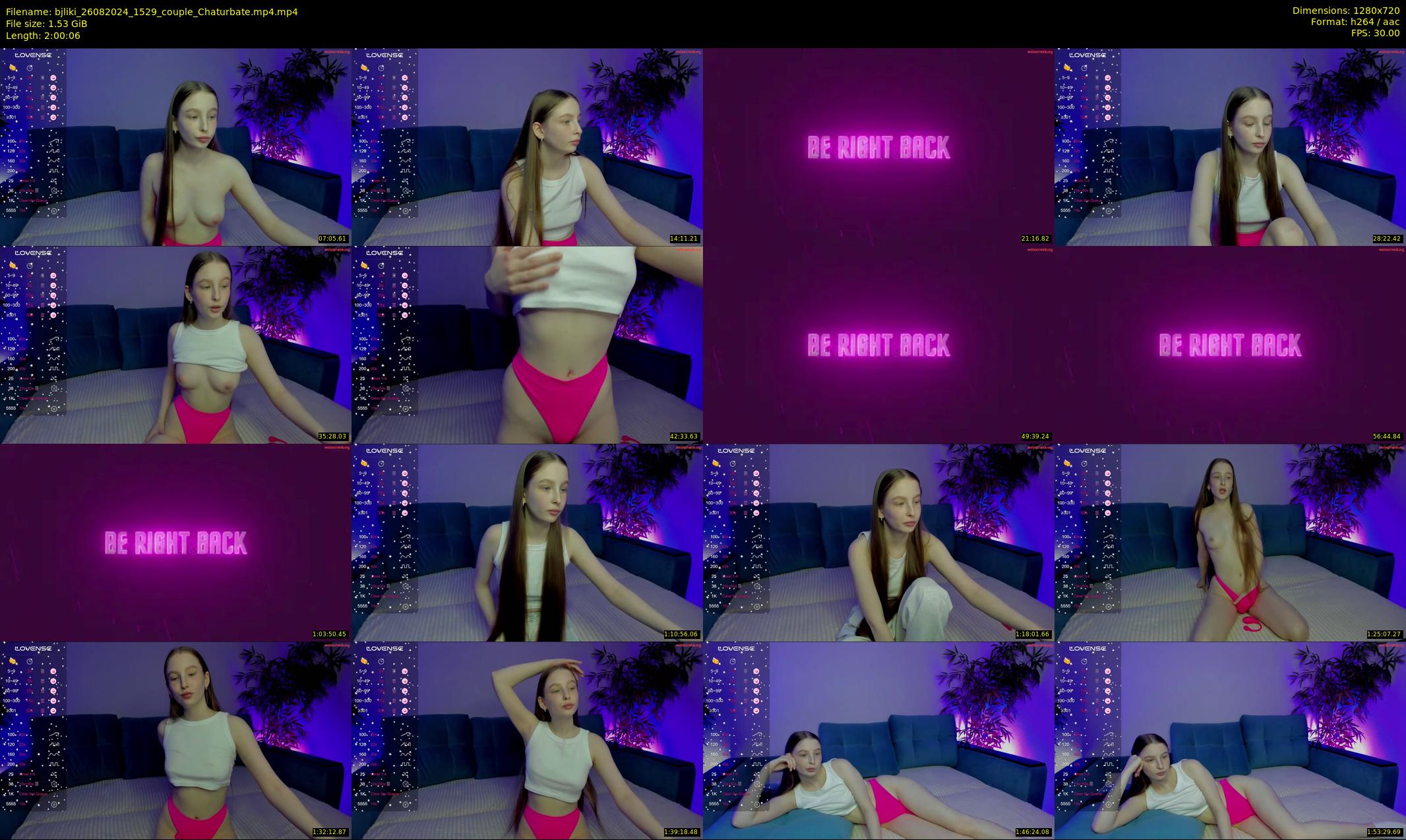 bjliki — 121 minute Chaturbate couple cam show recording, 720p, Aug 26, 2024