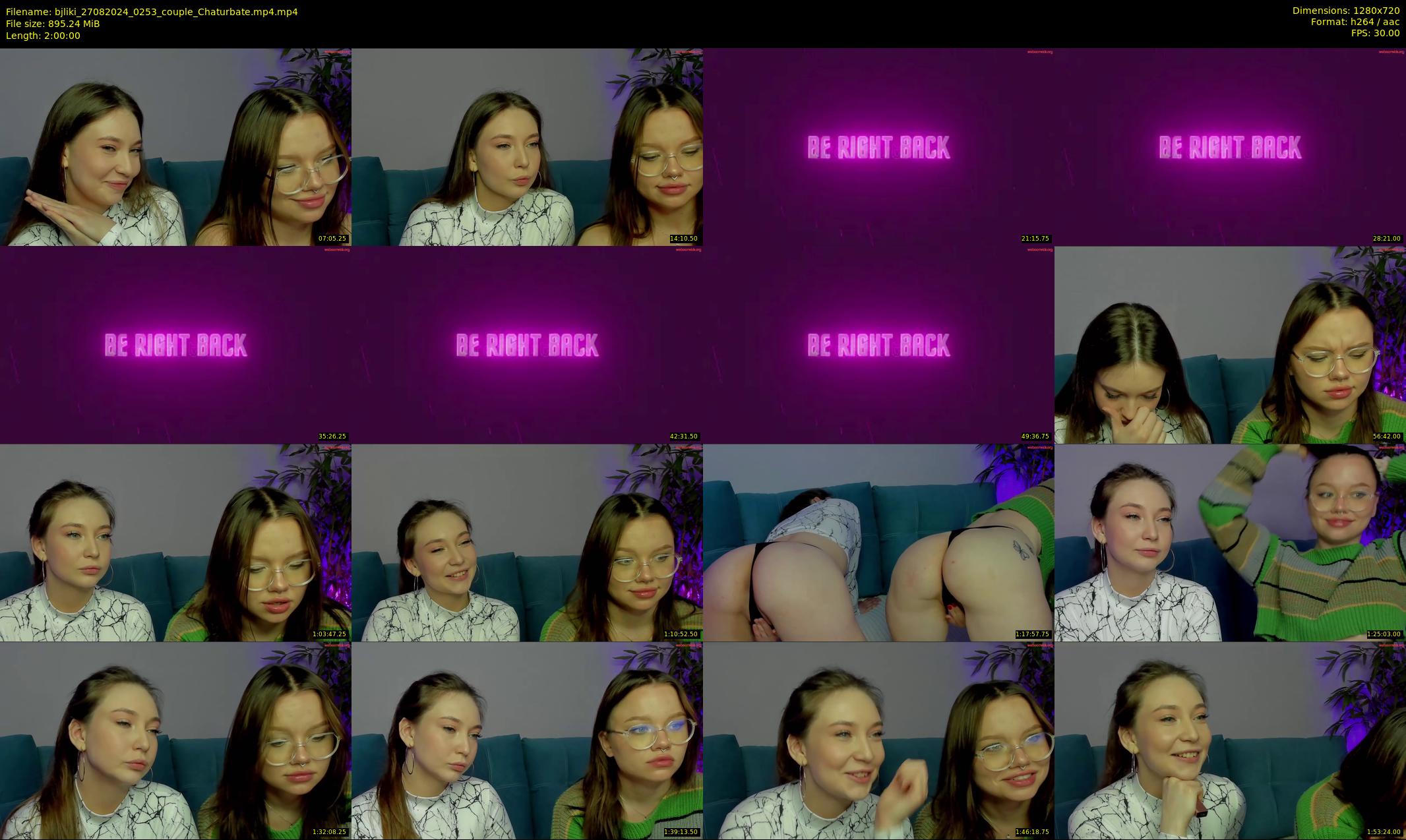 bjliki — 120 minute Chaturbate couple cam show recording, 720p, Aug 27, 2024