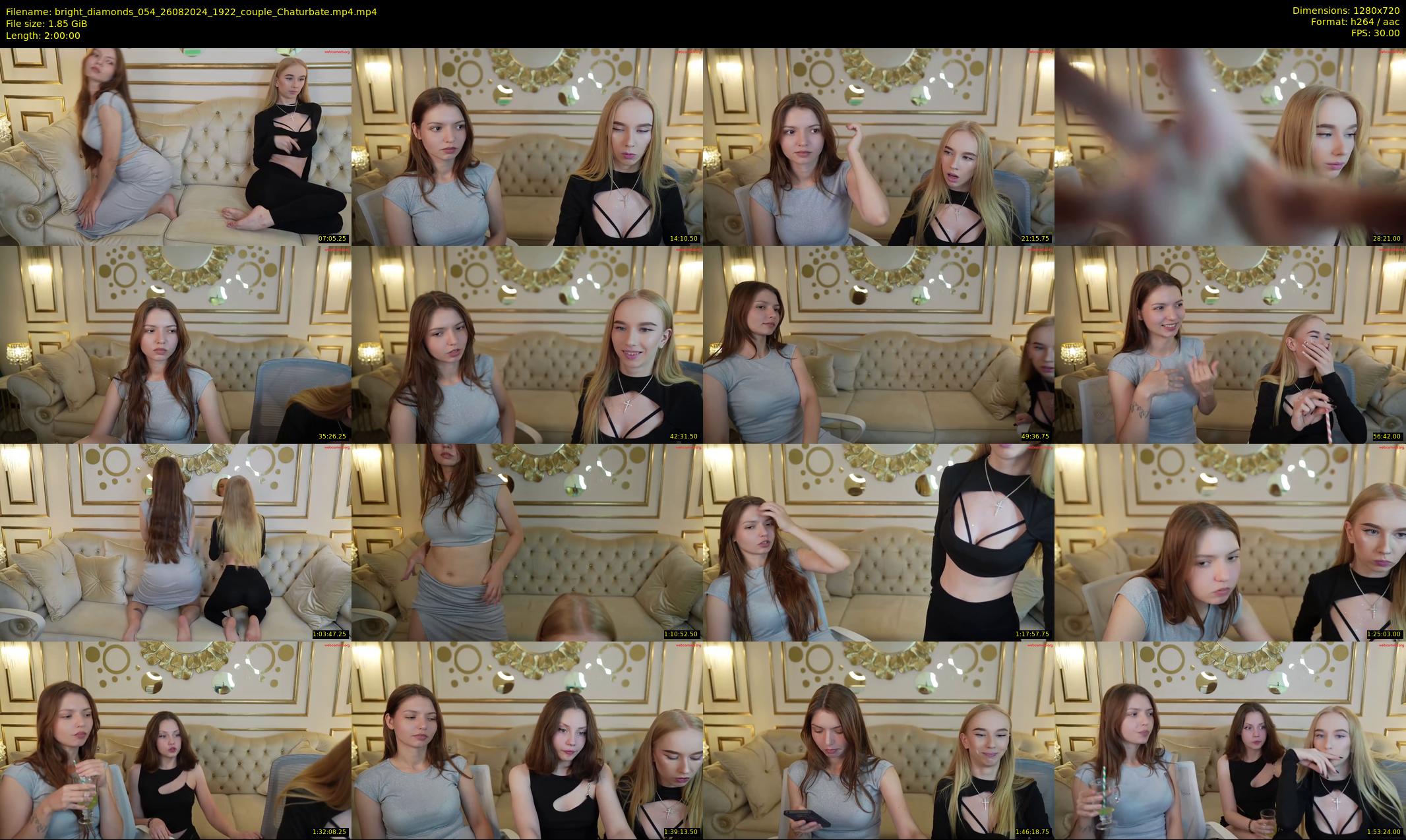 bright_diamonds_054 — 120 minute Chaturbate couple cam show recording, 720p, Aug 26, 2024