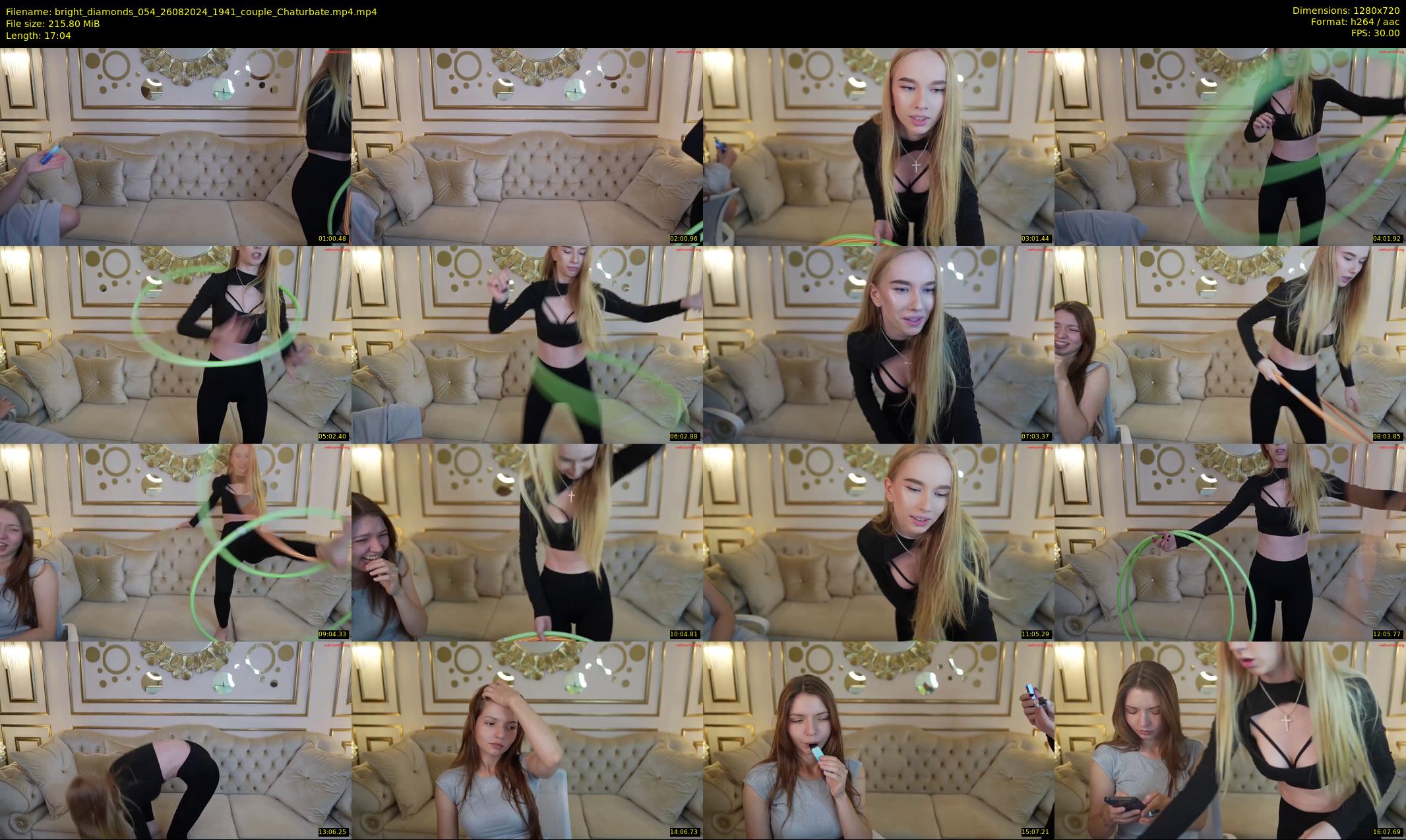 bright_diamonds_054 — 18 minute Chaturbate couple cam show recording, 720p, Aug 26, 2024