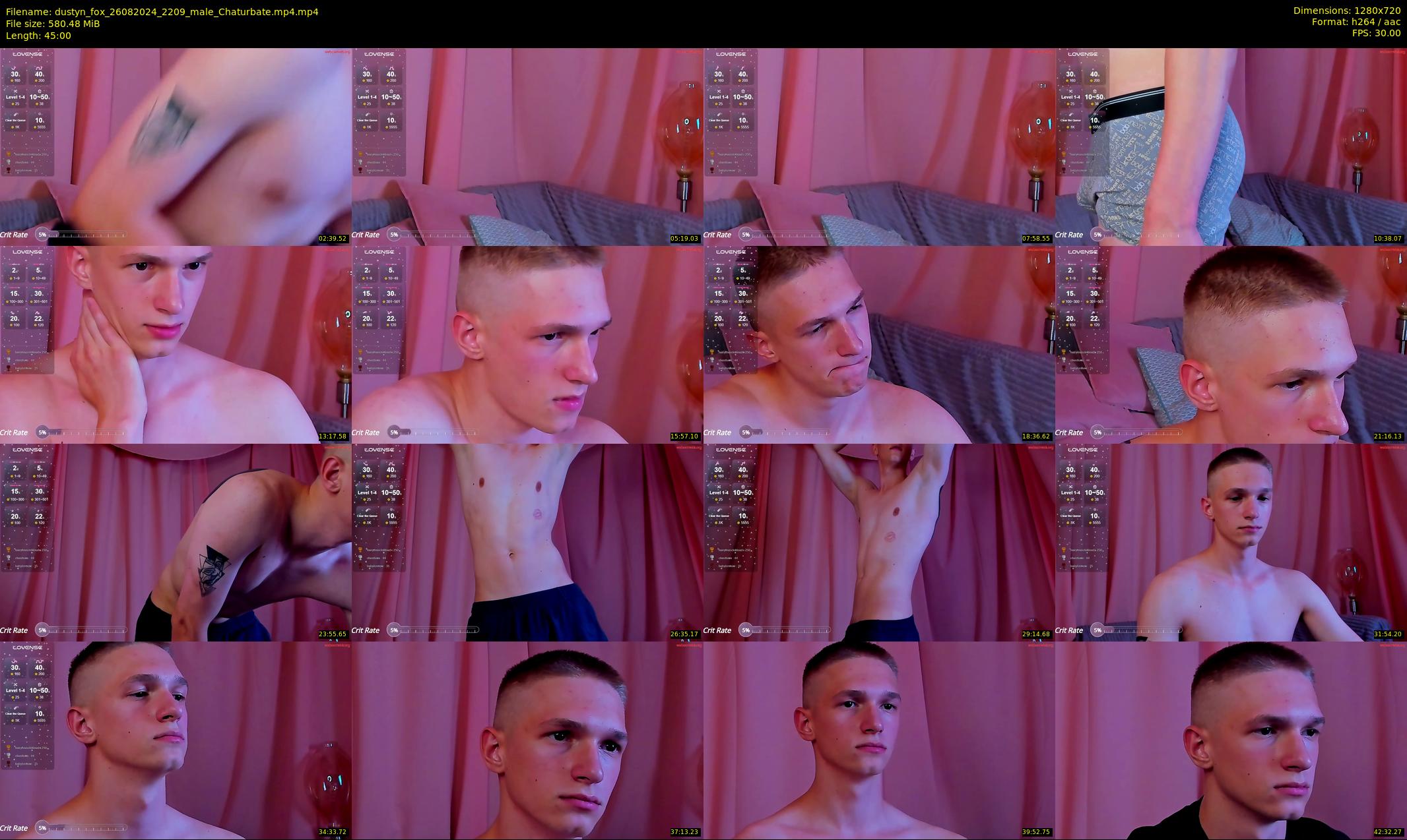 dustyn_fox — 45 minute Chaturbate male cam show recording, 720p, Aug 26, 2024