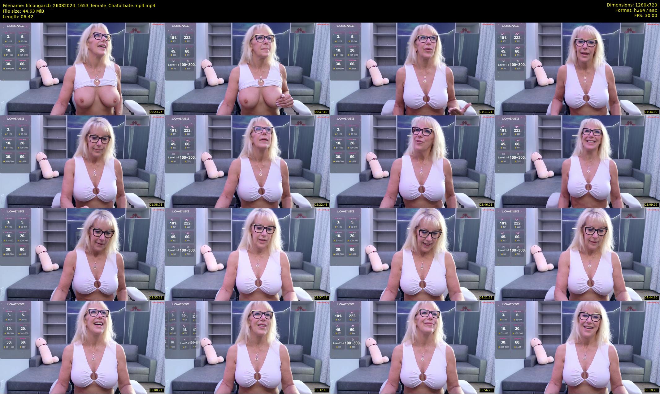 fitcougarcb — 7 minute Chaturbate female cam show recording, 720p, Aug 26, 2024
