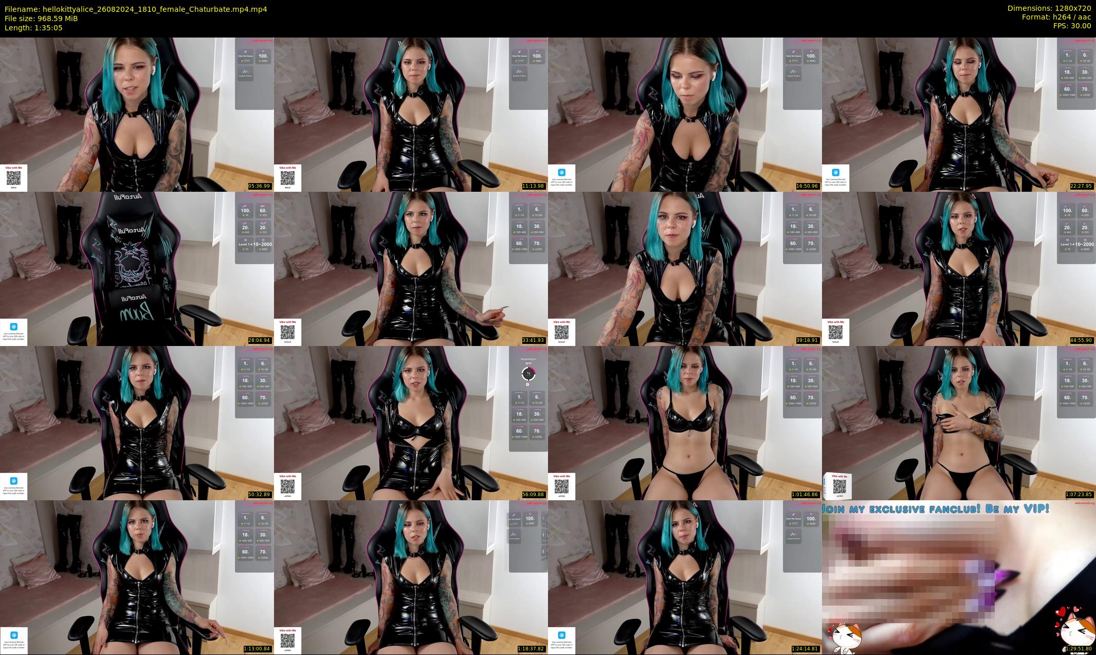 hellokittyalice — 96 minute Chaturbate female cam show recording, 720p, Aug 26, 2024