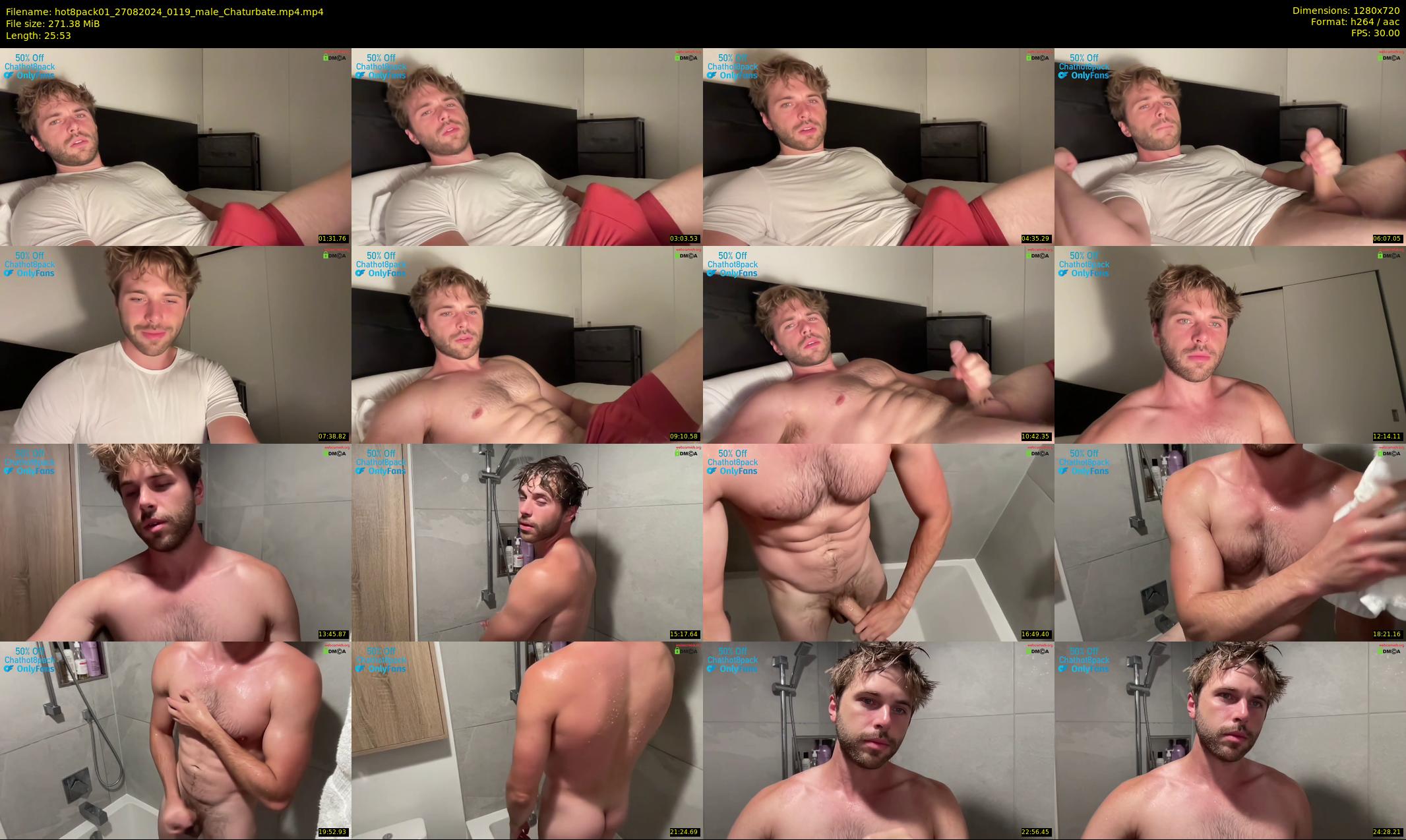 hot8pack01 — 26 minute Chaturbate male cam show recording, 720p, Aug 27, 2024