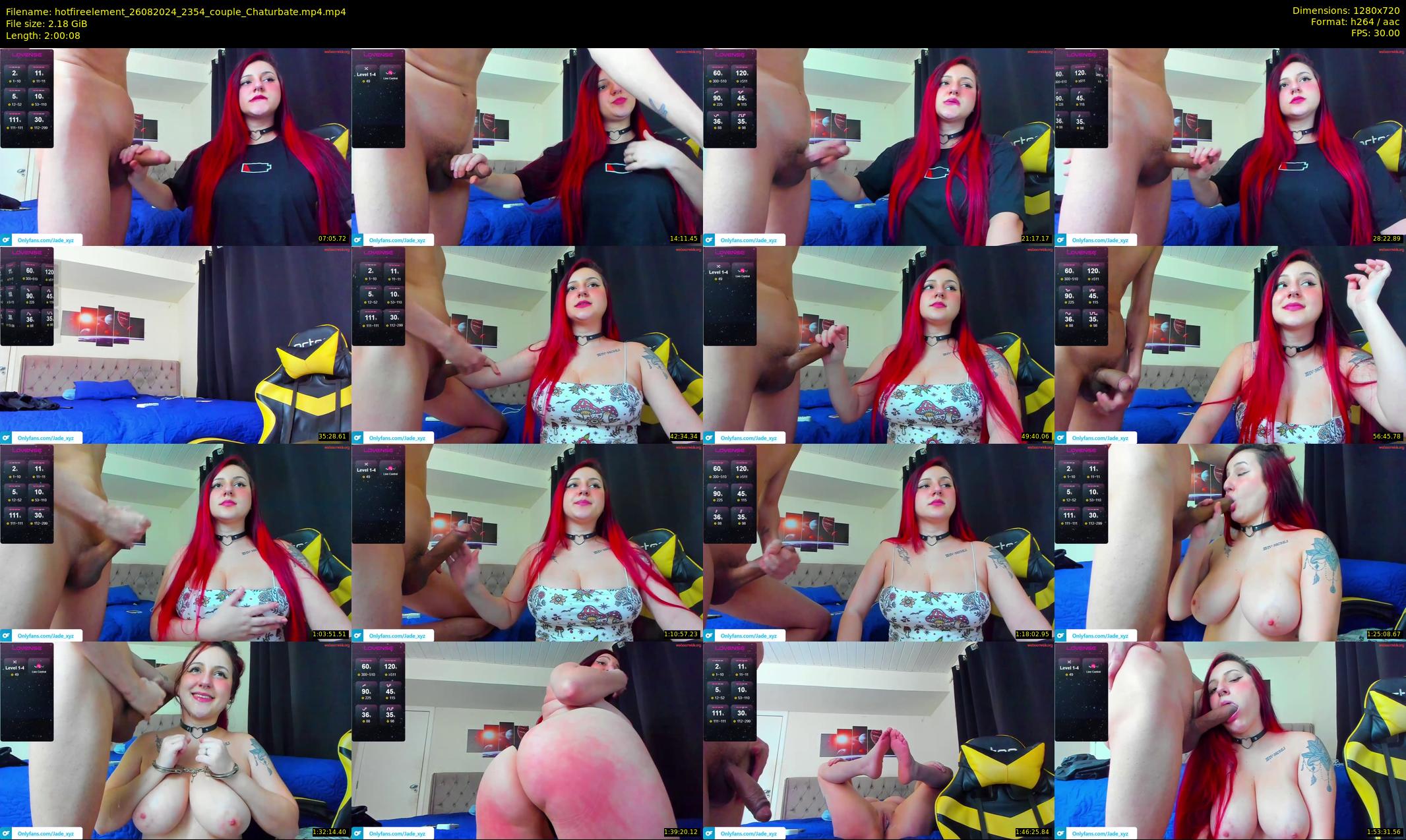 hotfireelement — 121 minute Chaturbate couple cam show recording, 720p, Aug 26, 2024