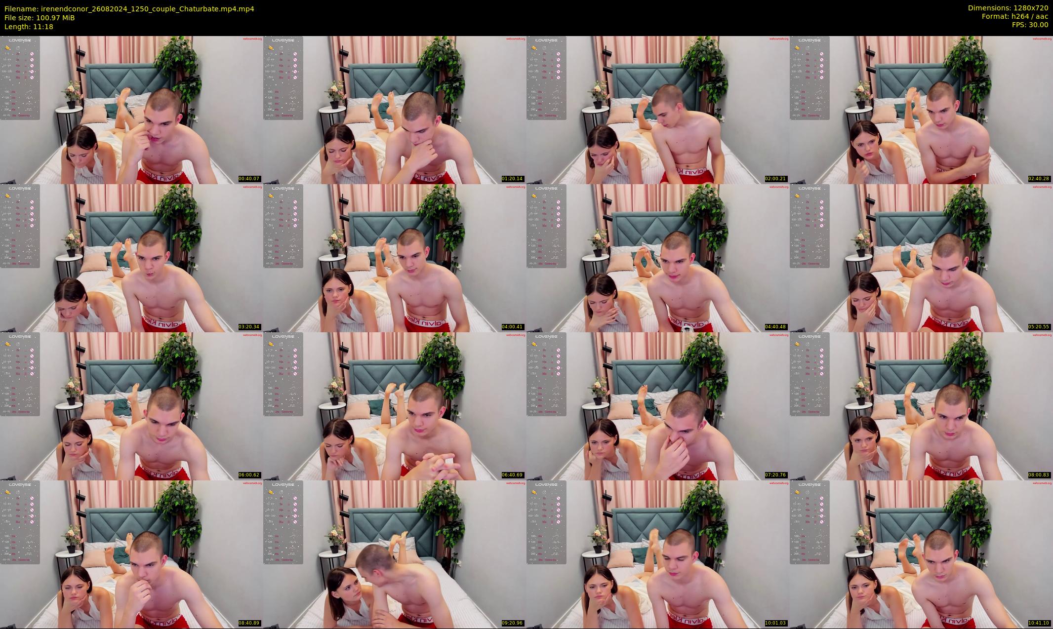 irenendconor — 12 minute Chaturbate couple cam show recording, 720p, Aug 26, 2024