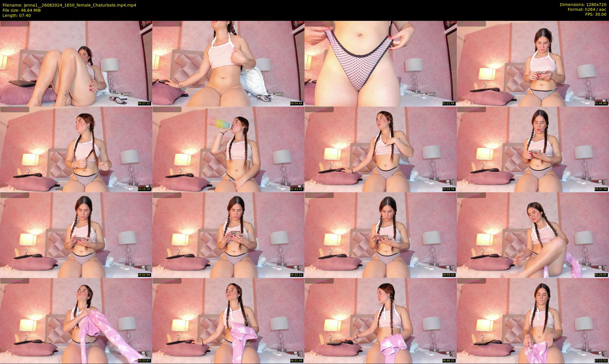 jenna1_ — 8 minute Chaturbate female cam show recording, 720p, Aug 26, 2024