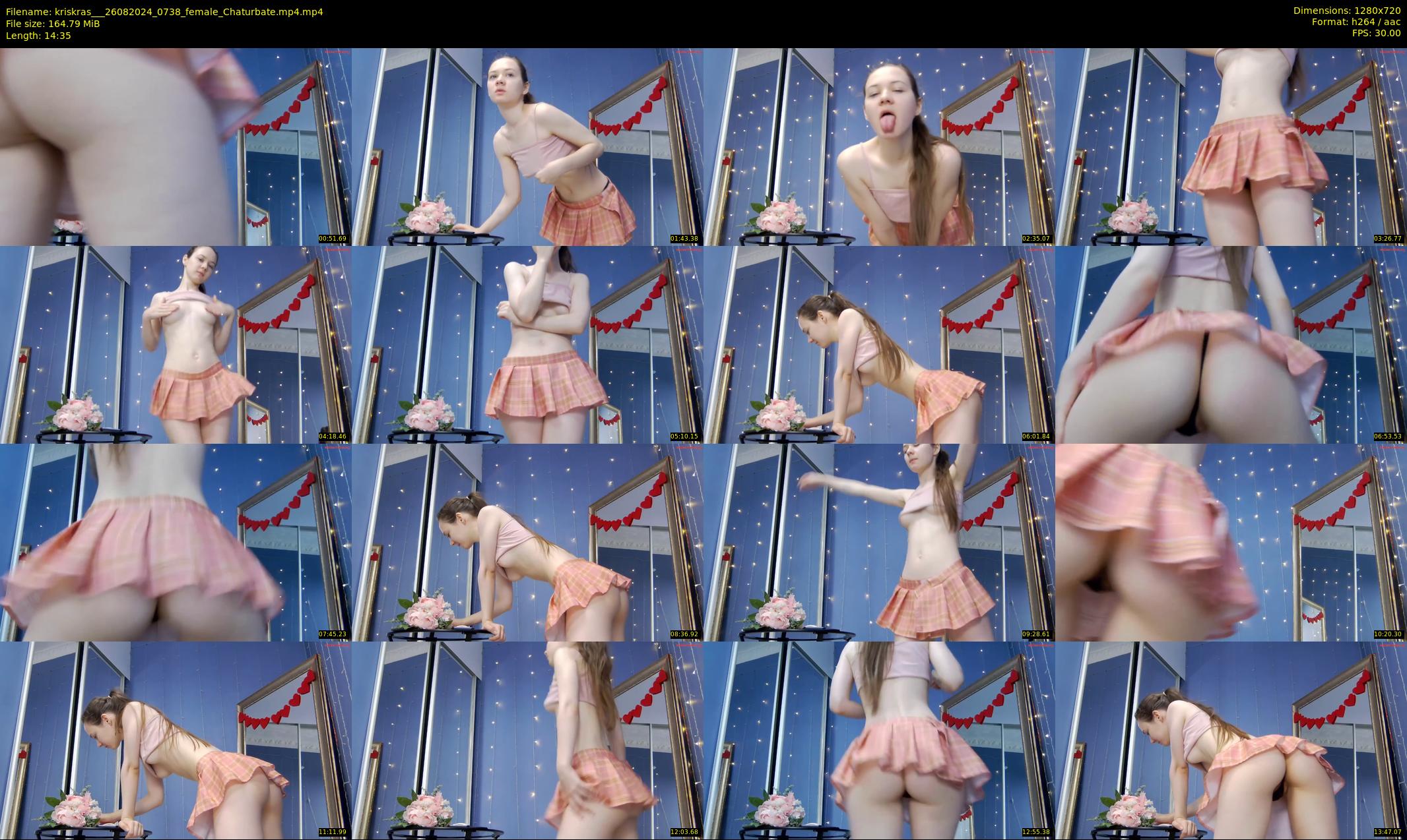kriskras__ — 15 minute Chaturbate female cam show recording, 720p, Aug 26, 2024