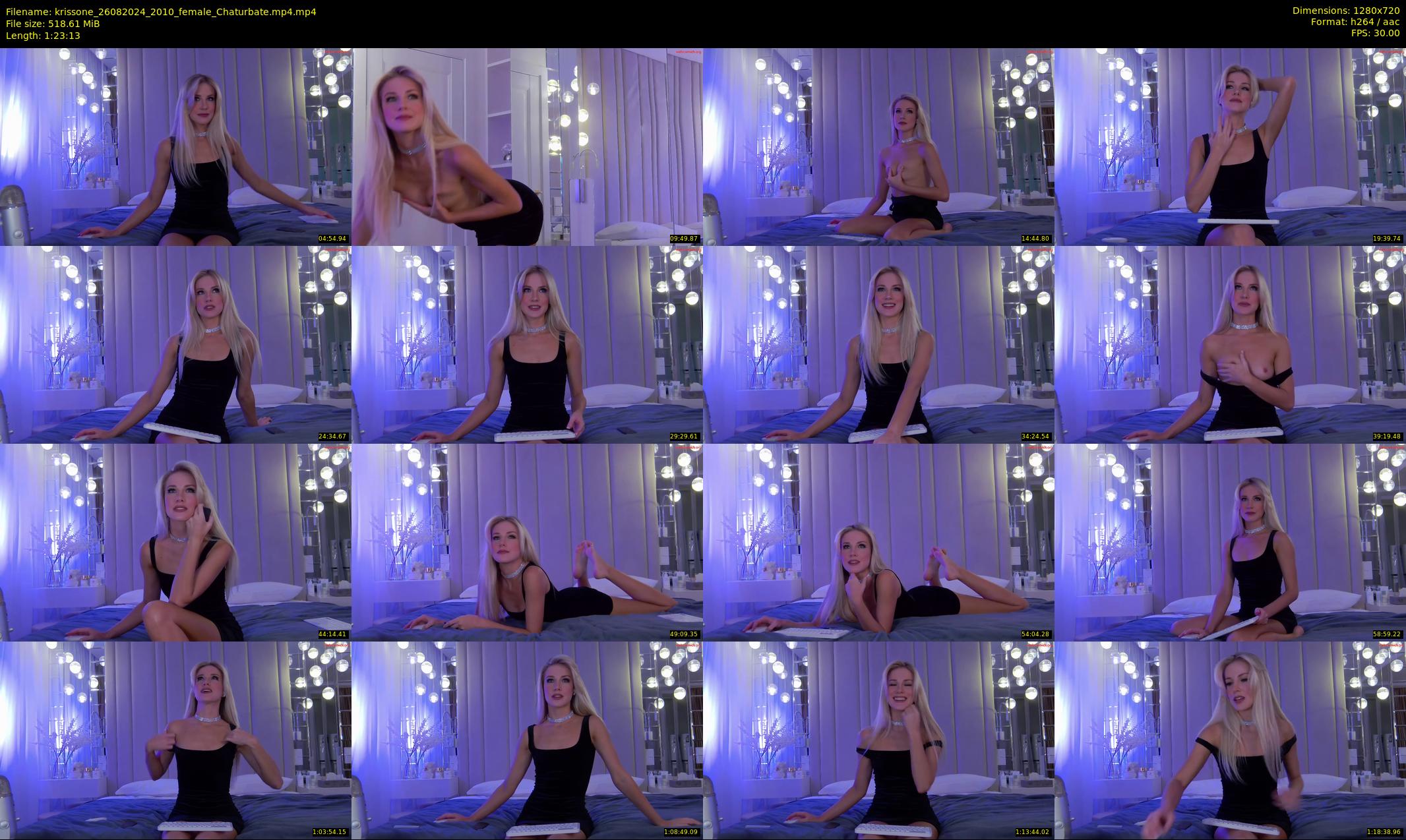 krissone — 84 minute Chaturbate female cam show recording, 720p, Aug 26, 2024