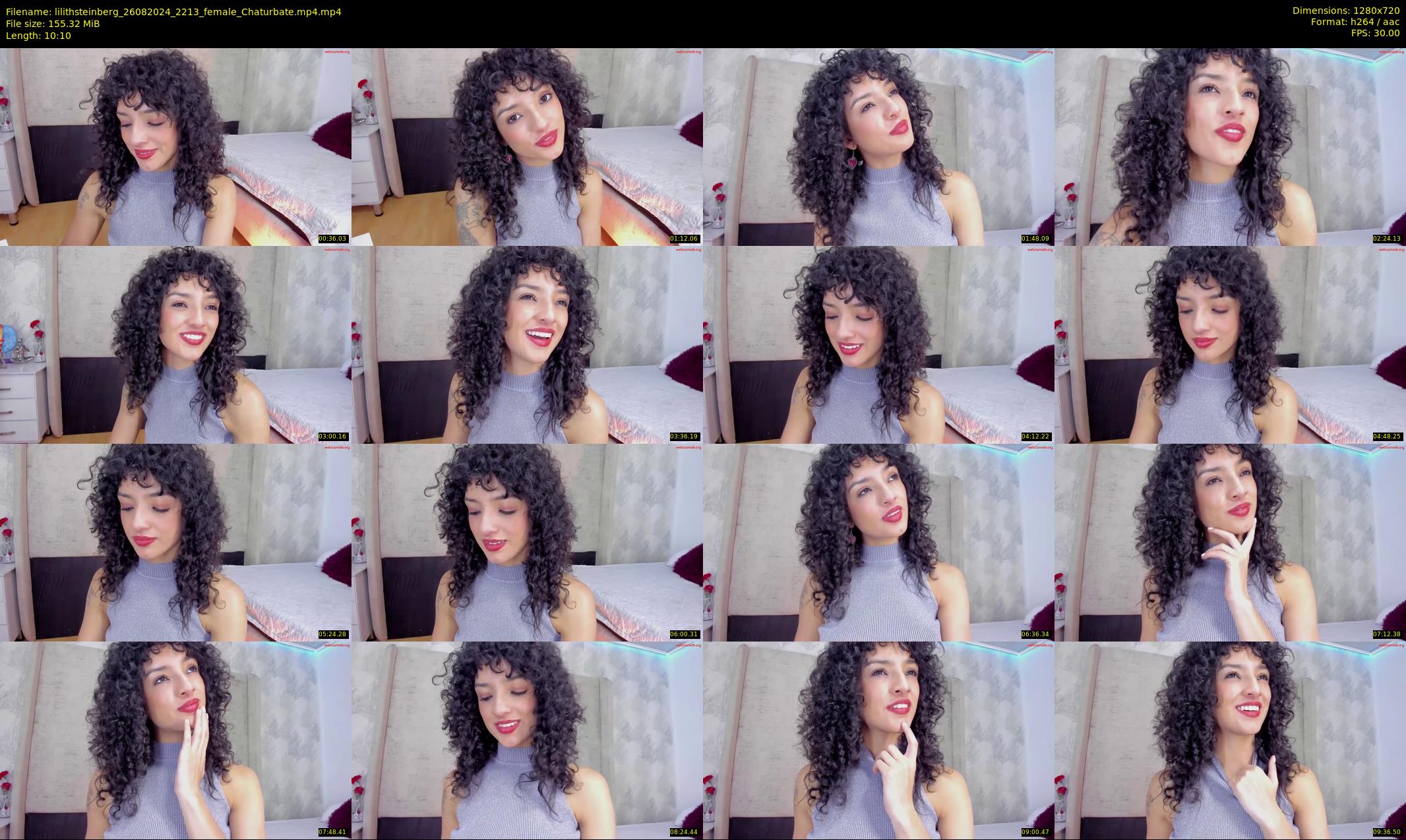 lilithsteinberg — 11 minute Chaturbate female cam show recording, 720p, Aug 26, 2024