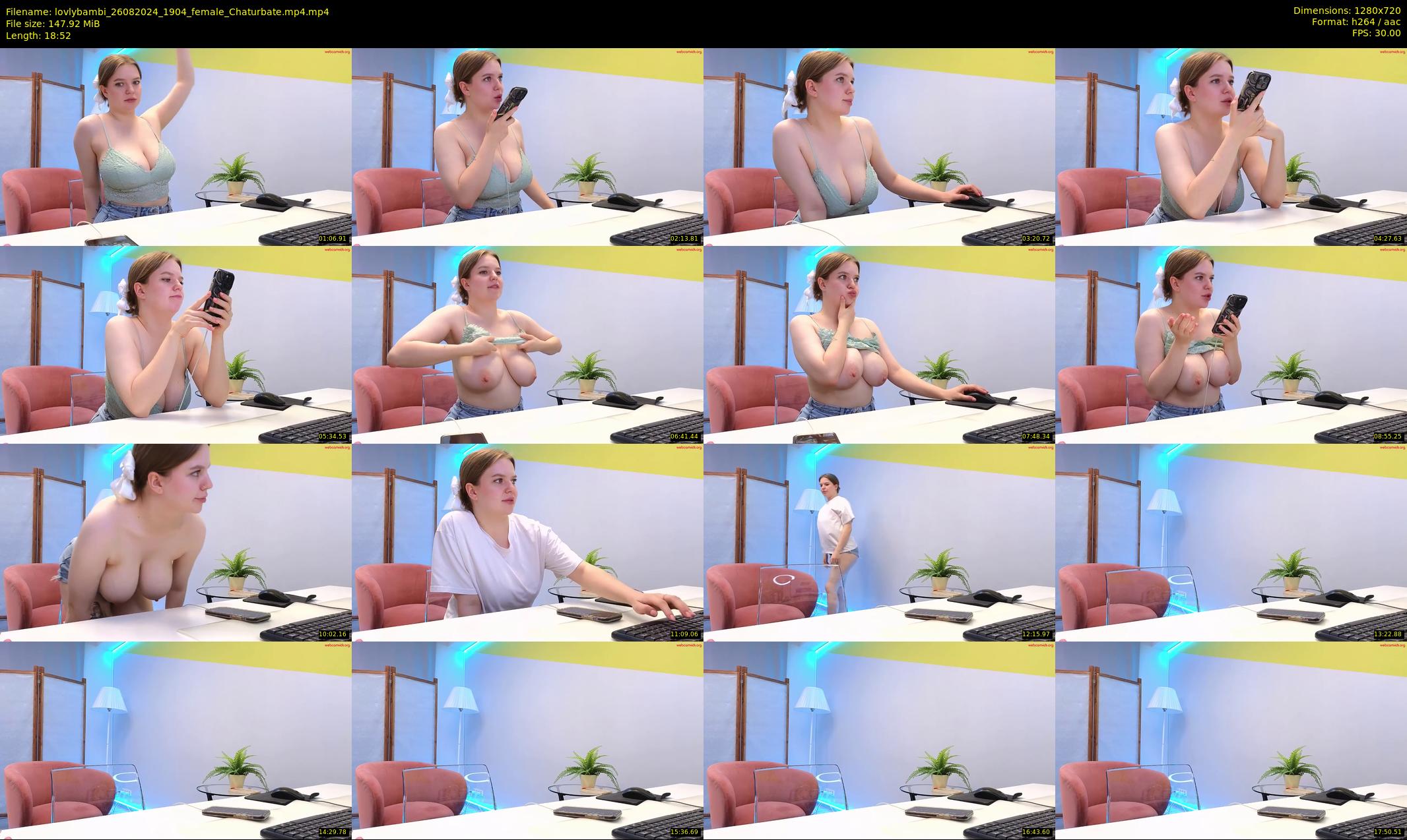 lovlybambi — 19 minute Chaturbate female cam show recording, 720p, Aug 26, 2024