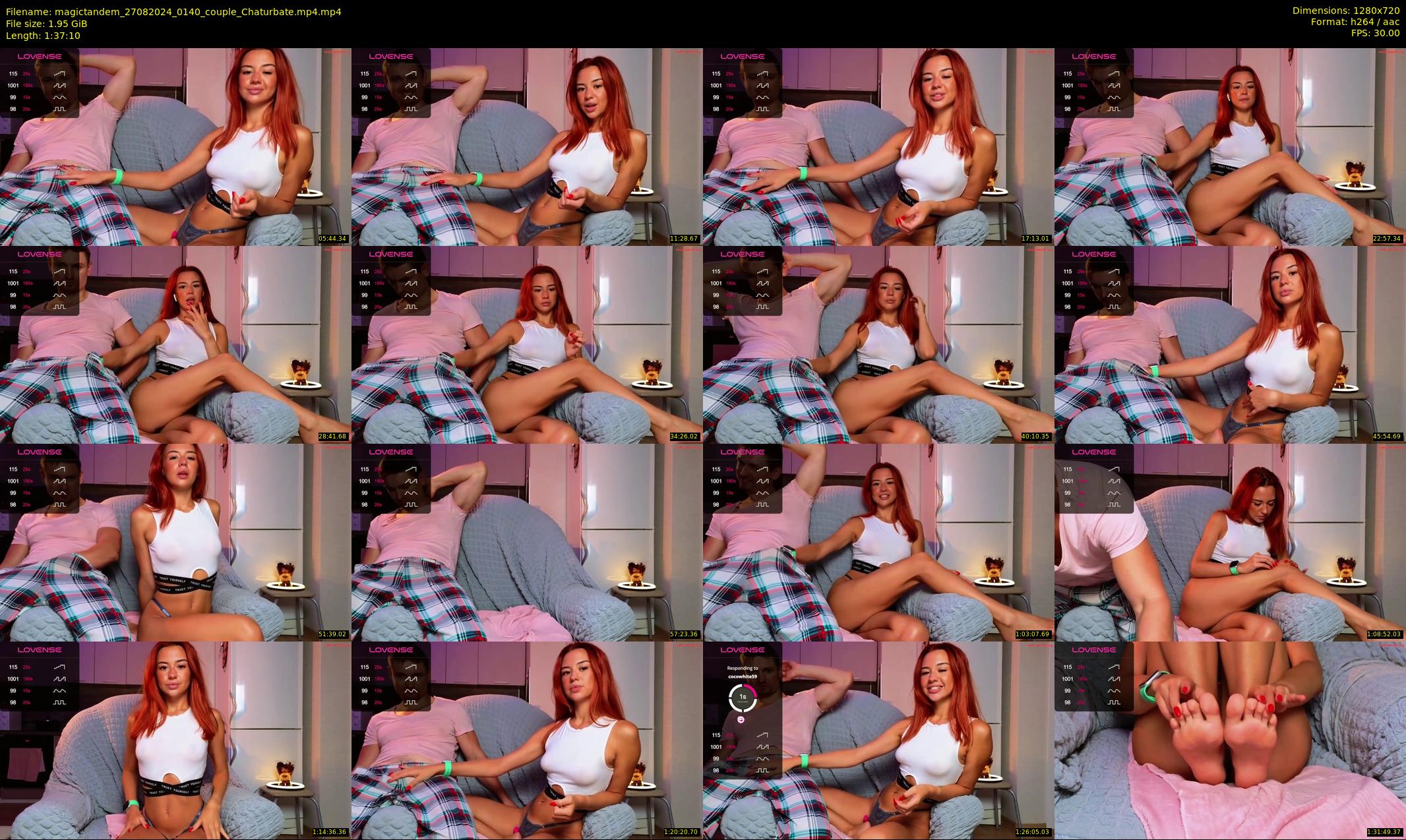 magictandem — 98 minute Chaturbate couple cam show recording, 720p, Aug 27, 2024