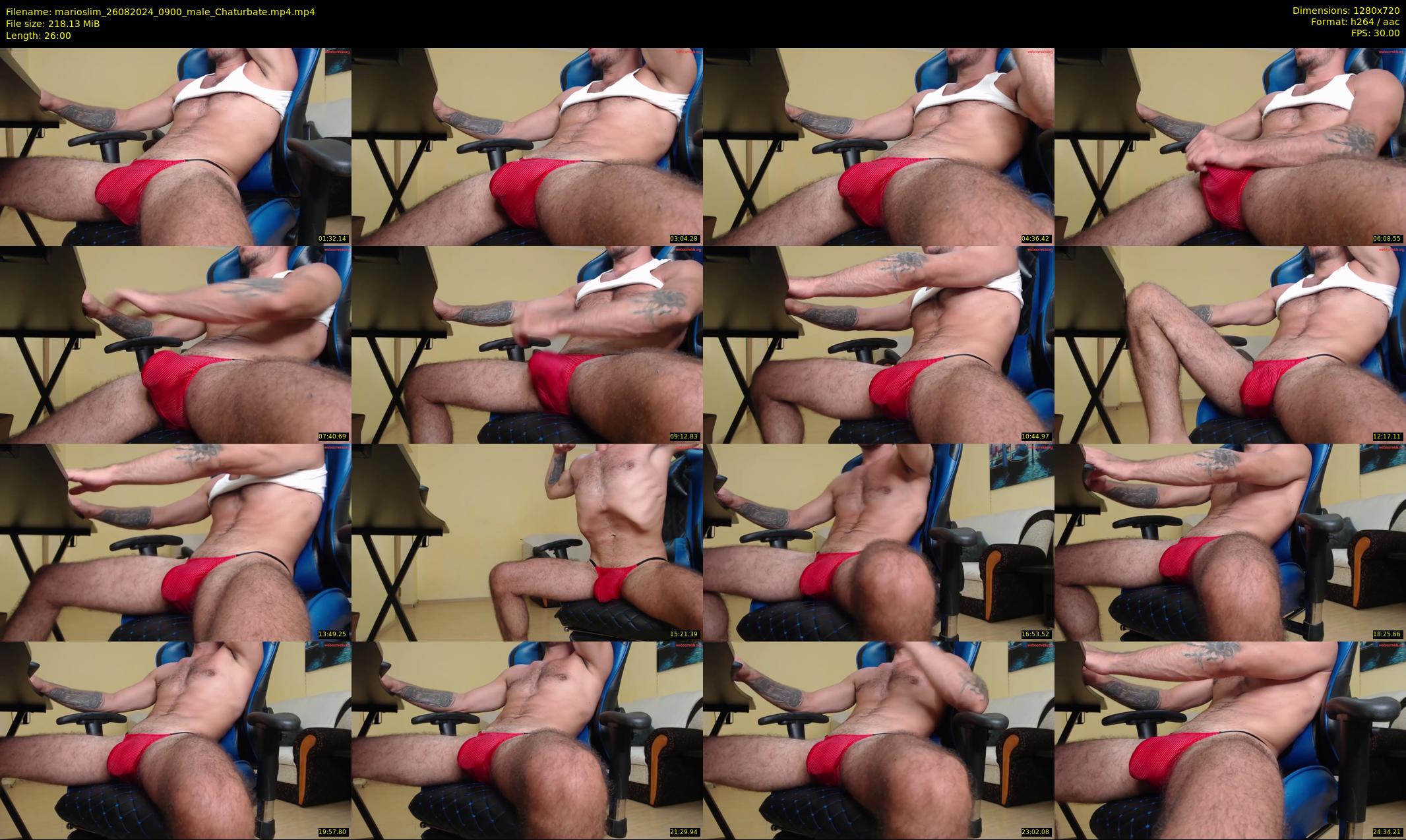 marioslim — 26 minute Chaturbate male cam show recording, 720p, Aug 26, 2024