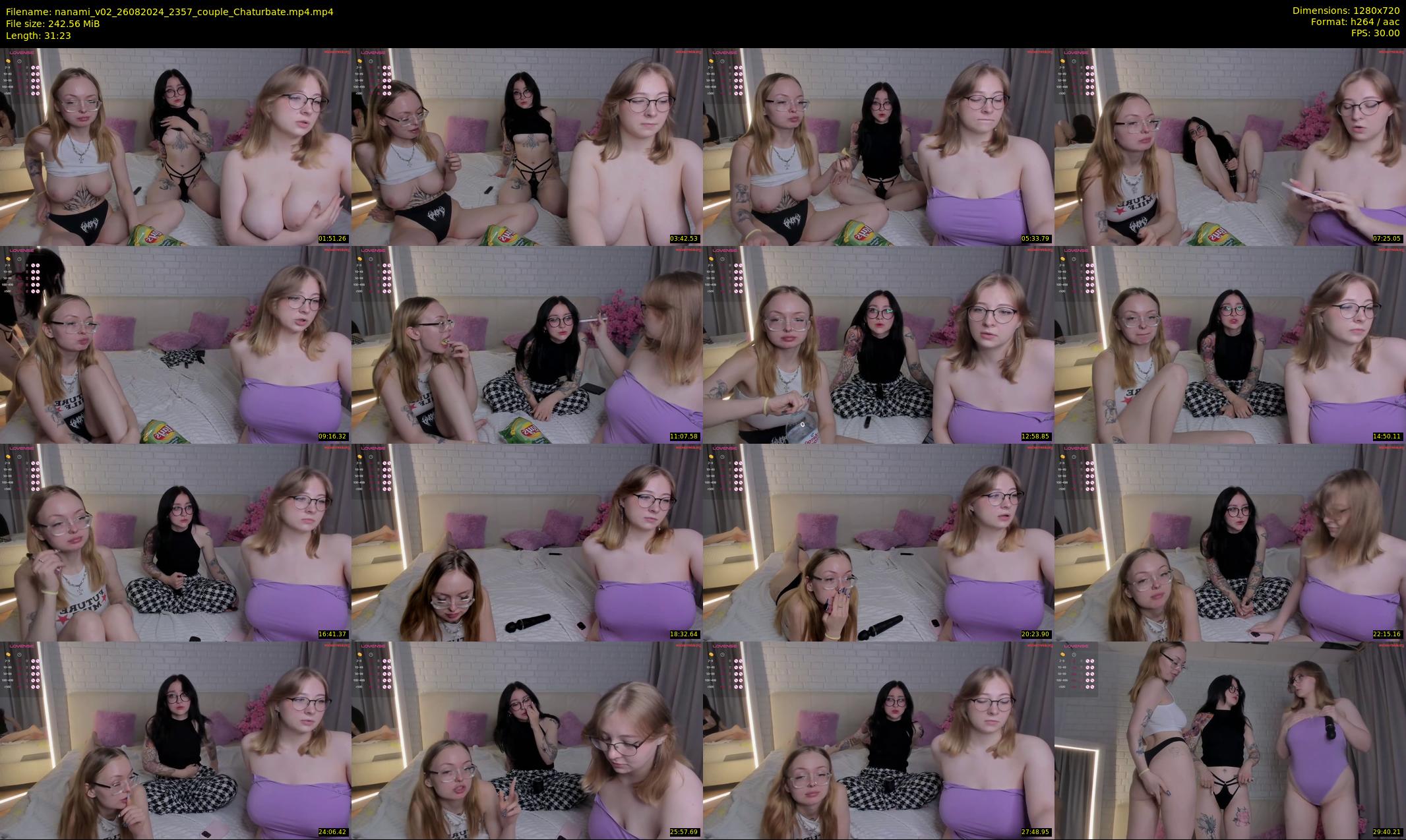 nanami_v02 — 32 minute Chaturbate couple cam show recording, 720p, Aug 26, 2024