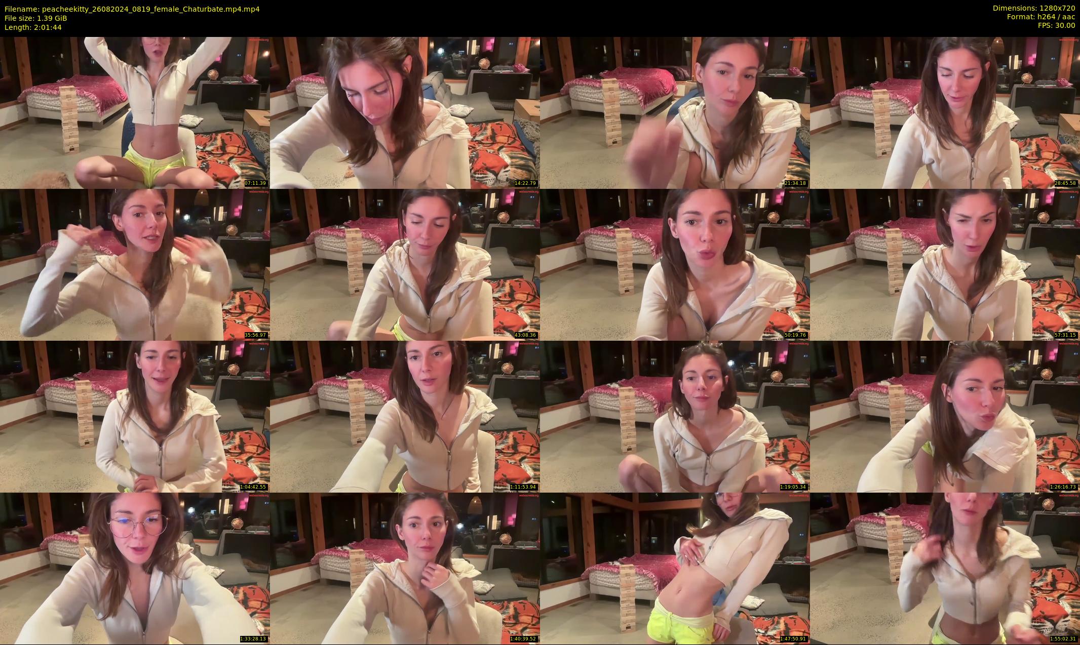 peacheekitty — 122 minute Chaturbate female cam show recording, 720p, Aug 26, 2024