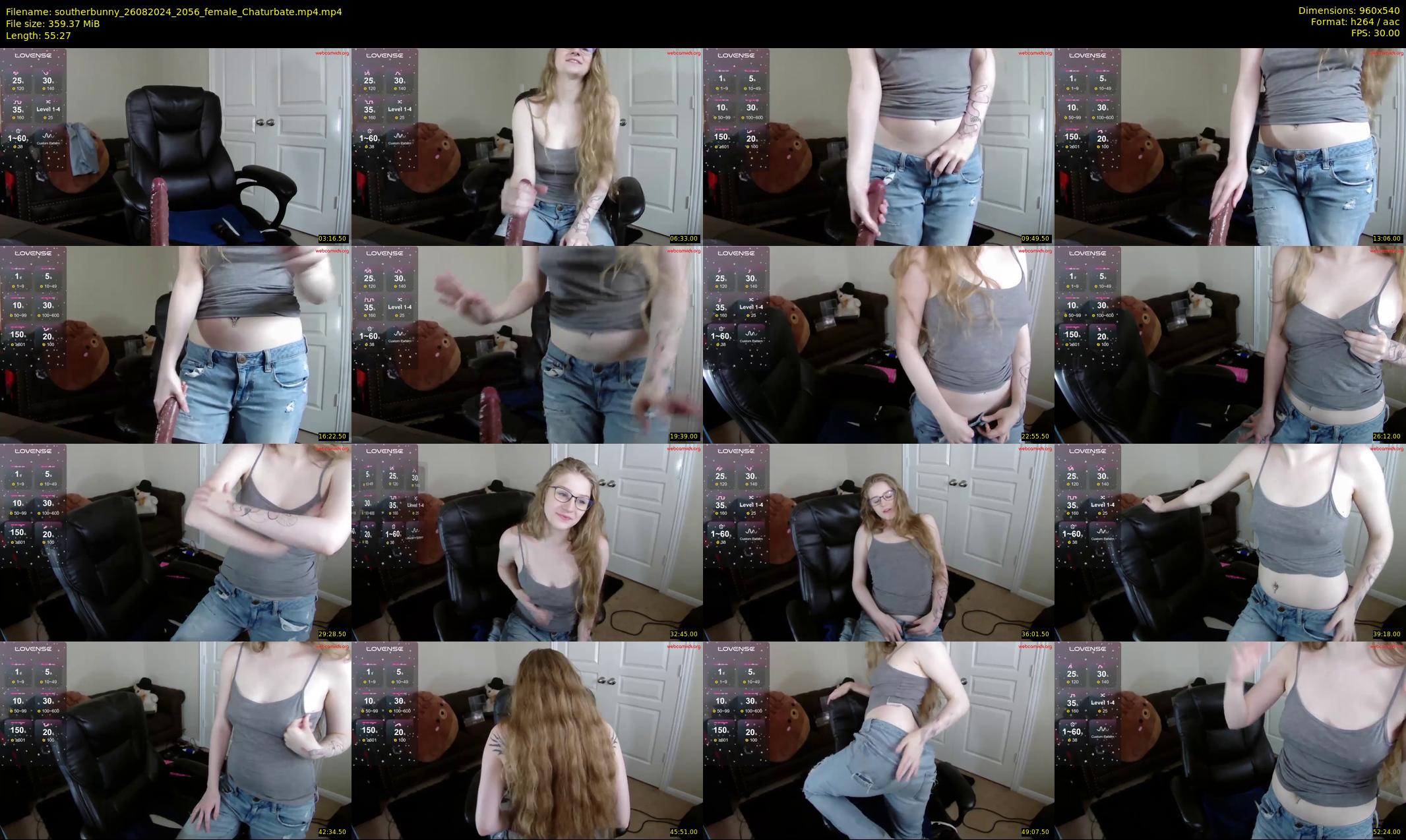 southerbunny — 56 minute Chaturbate female cam show recording, 480p, Aug 26, 2024