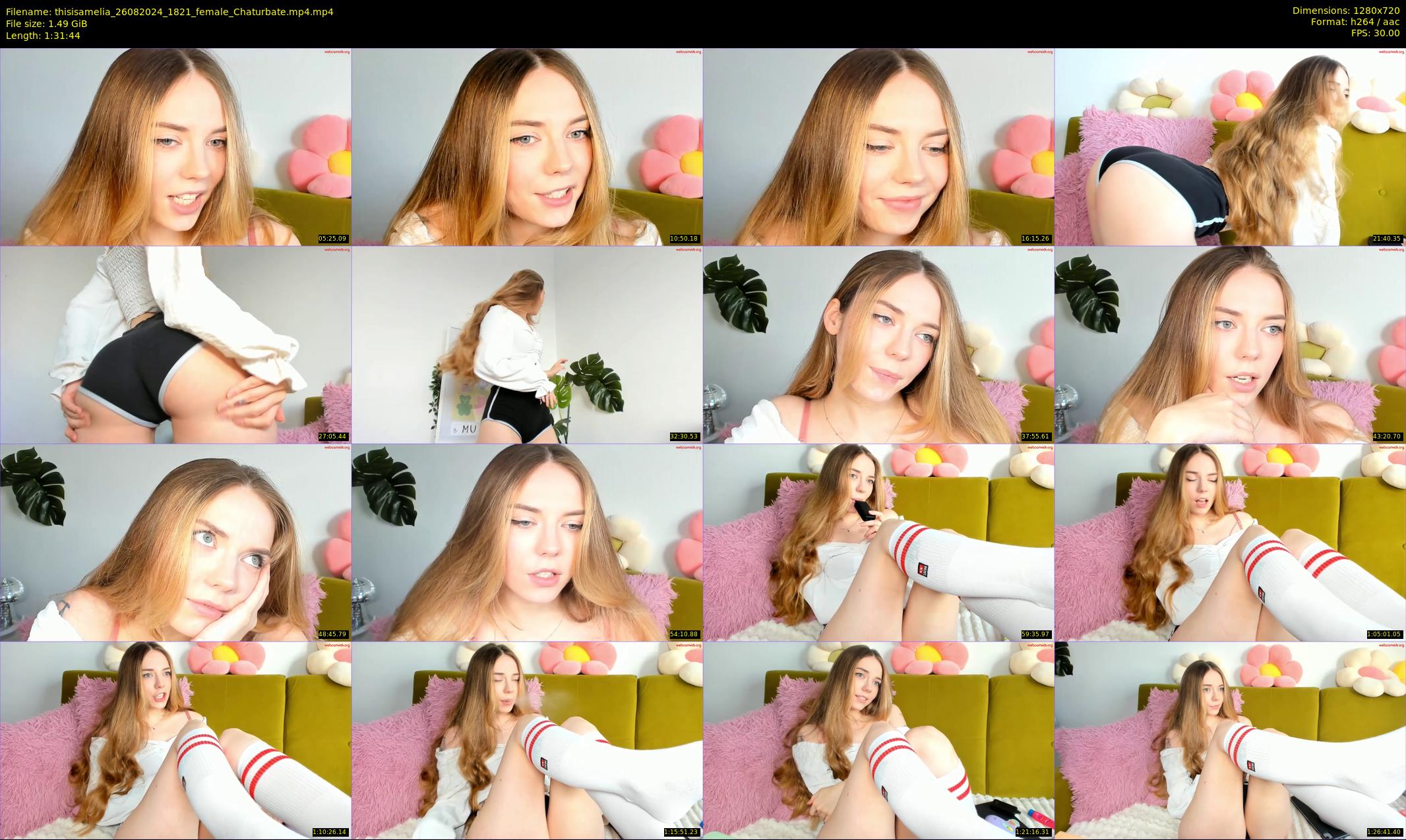 thisisamelia — 92 minute Chaturbate female cam show recording, 720p, Aug 26, 2024