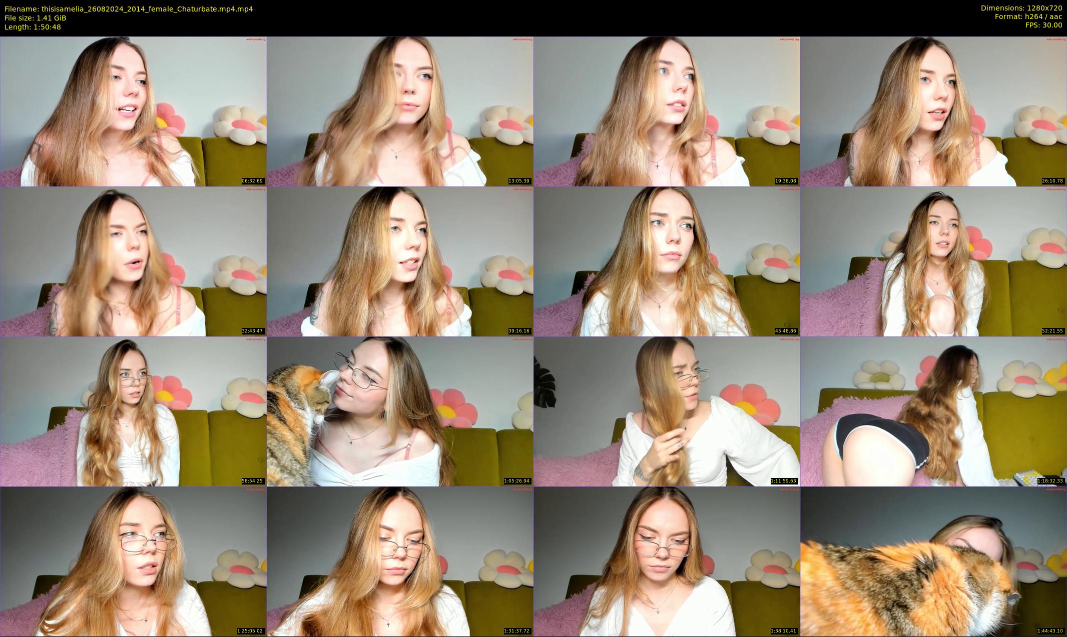 thisisamelia — 111 minute Chaturbate female cam show recording, 720p, Aug 26, 2024