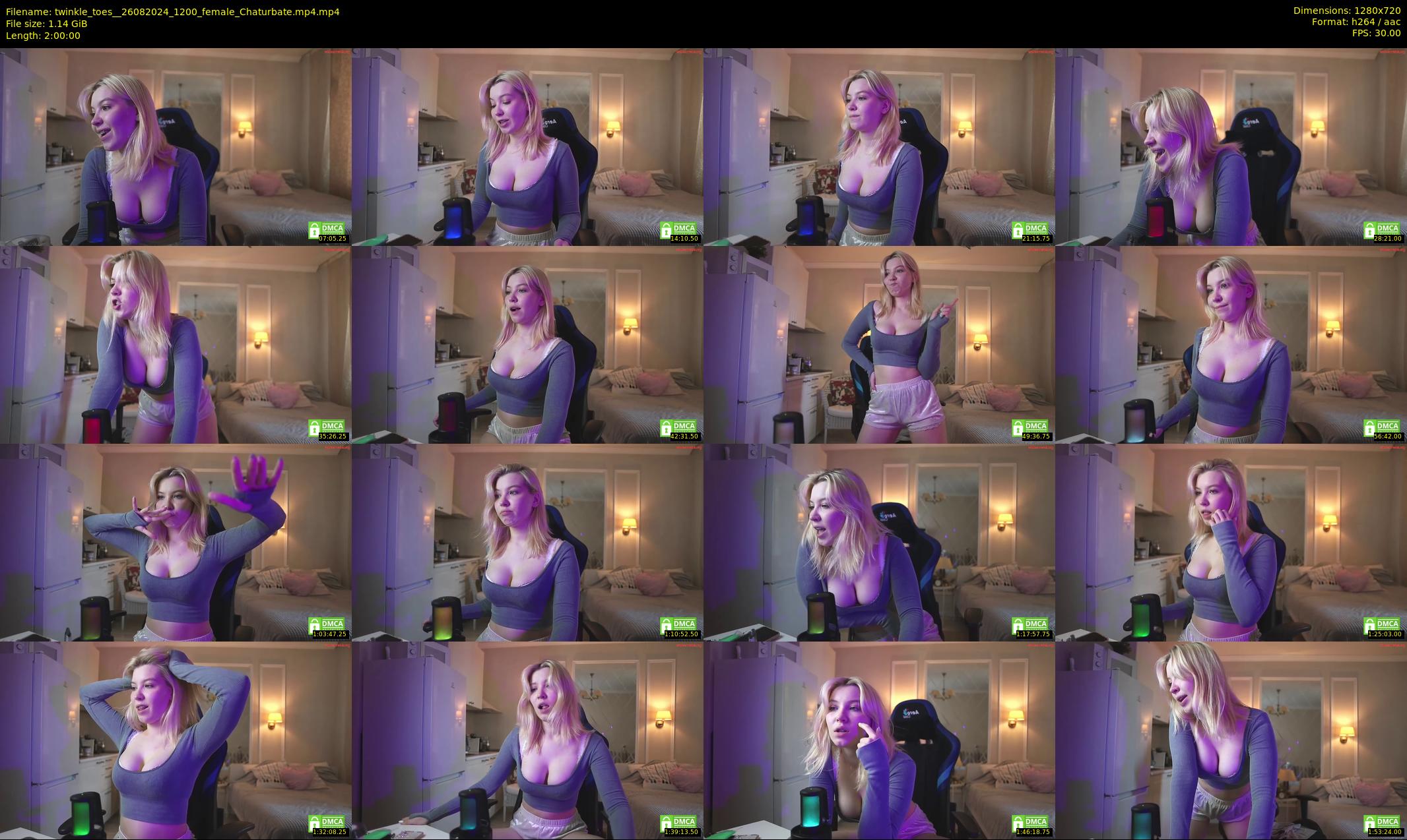 twinkle_toes_ — 120 minute Chaturbate female cam show recording, 720p, Aug 26, 2024