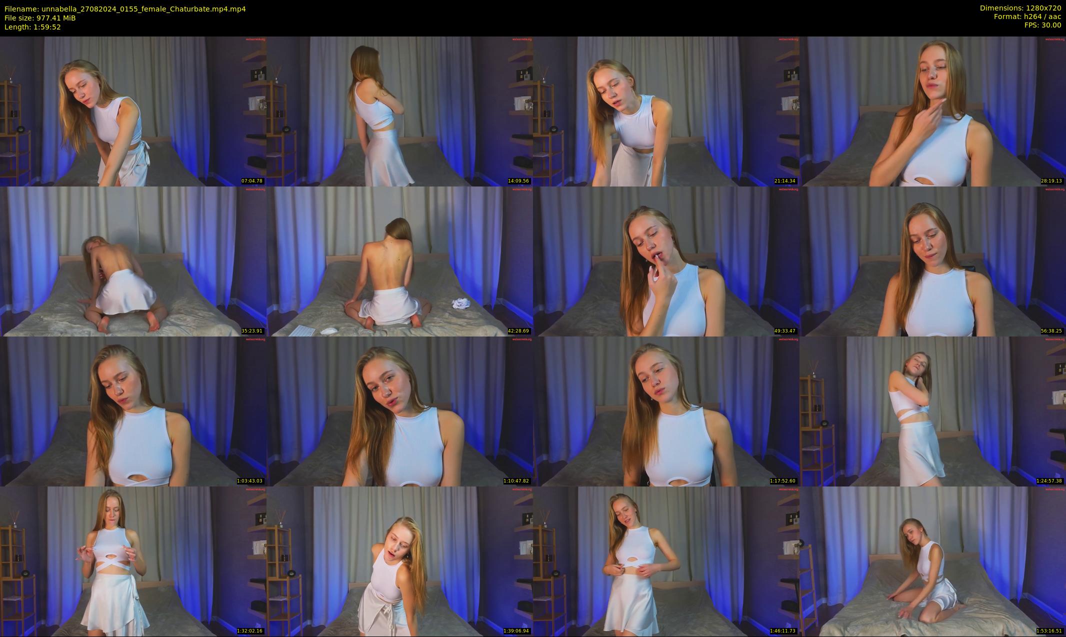 unnabella — 120 minute Chaturbate female cam show recording, 720p, Aug 27, 2024