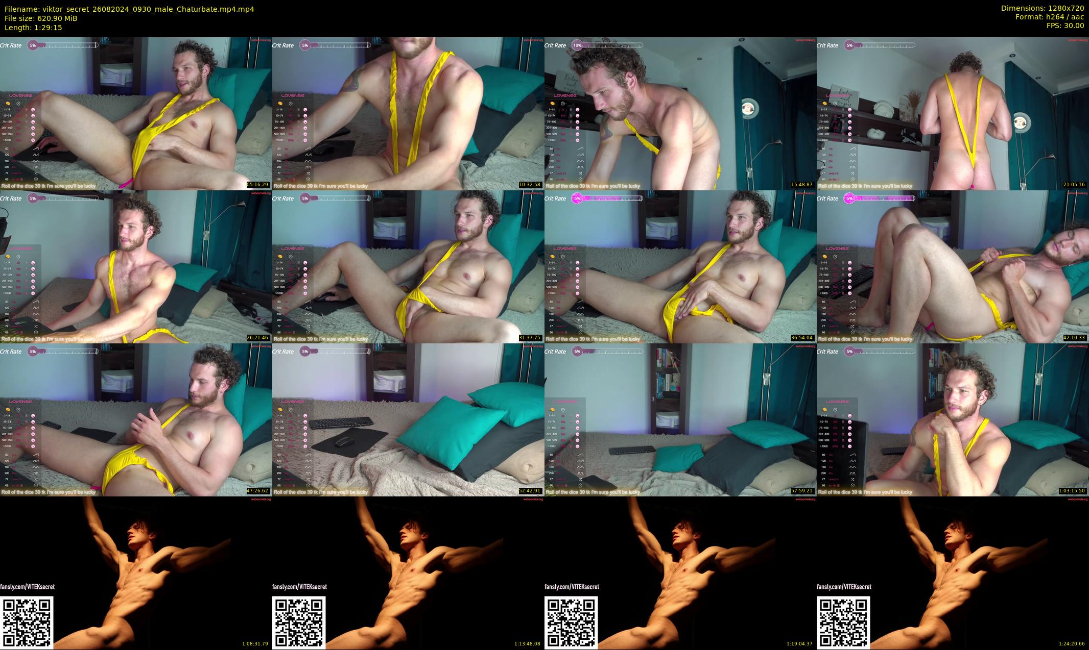 viktor_secret — 90 minute Chaturbate male cam show recording, 720p, Aug 26, 2024