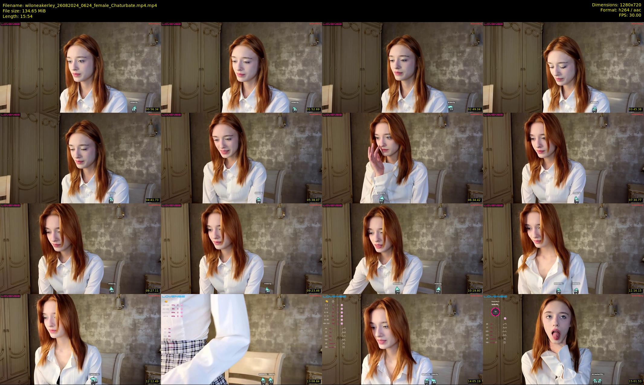 wiloneakerley — 16 minute Chaturbate female cam show recording, 720p, Aug 26, 2024